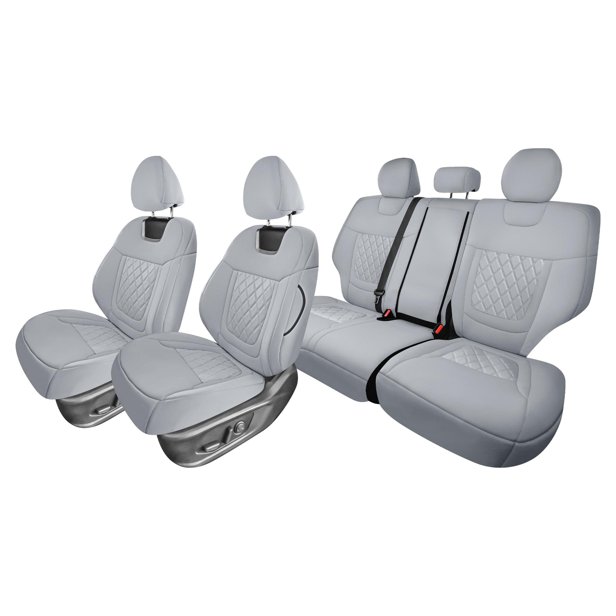 Hyundai Tucson - 2022 - 2024 - Full Set Seat Covers - Solid Gray Ultraflex Neoprene