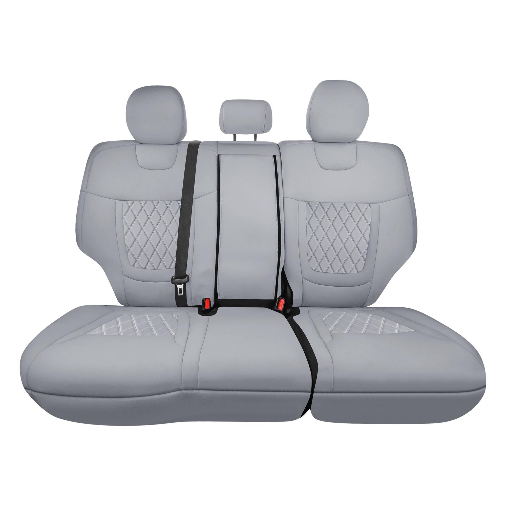 Hyundai Tucson - 2022 - 2024 - Rear Set Seat Covers - Solid Gray Ultraflex Neoprene