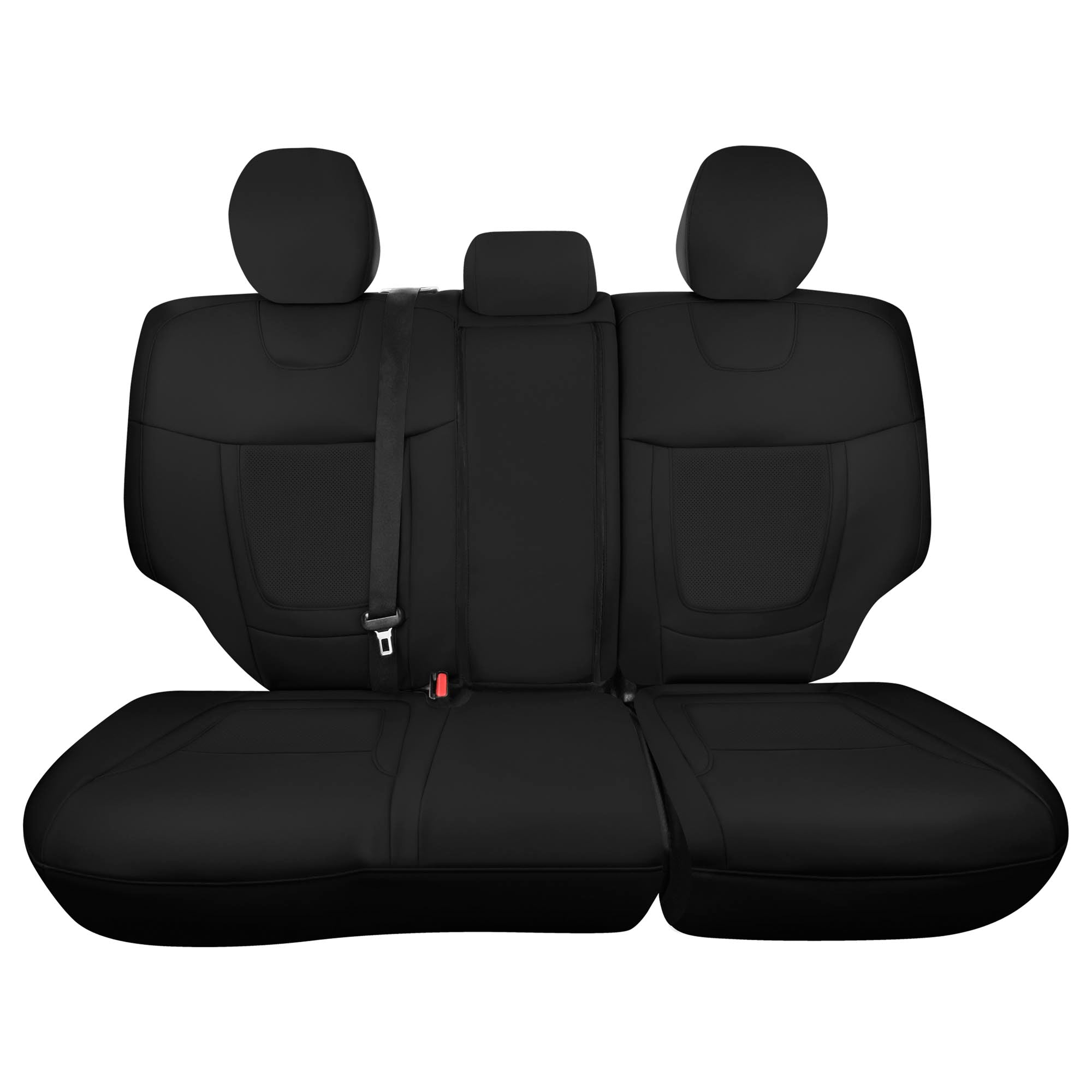 Hyundai Tucson - 2022 - 2024 - Rear Set Seat Covers - Black Faux Leather