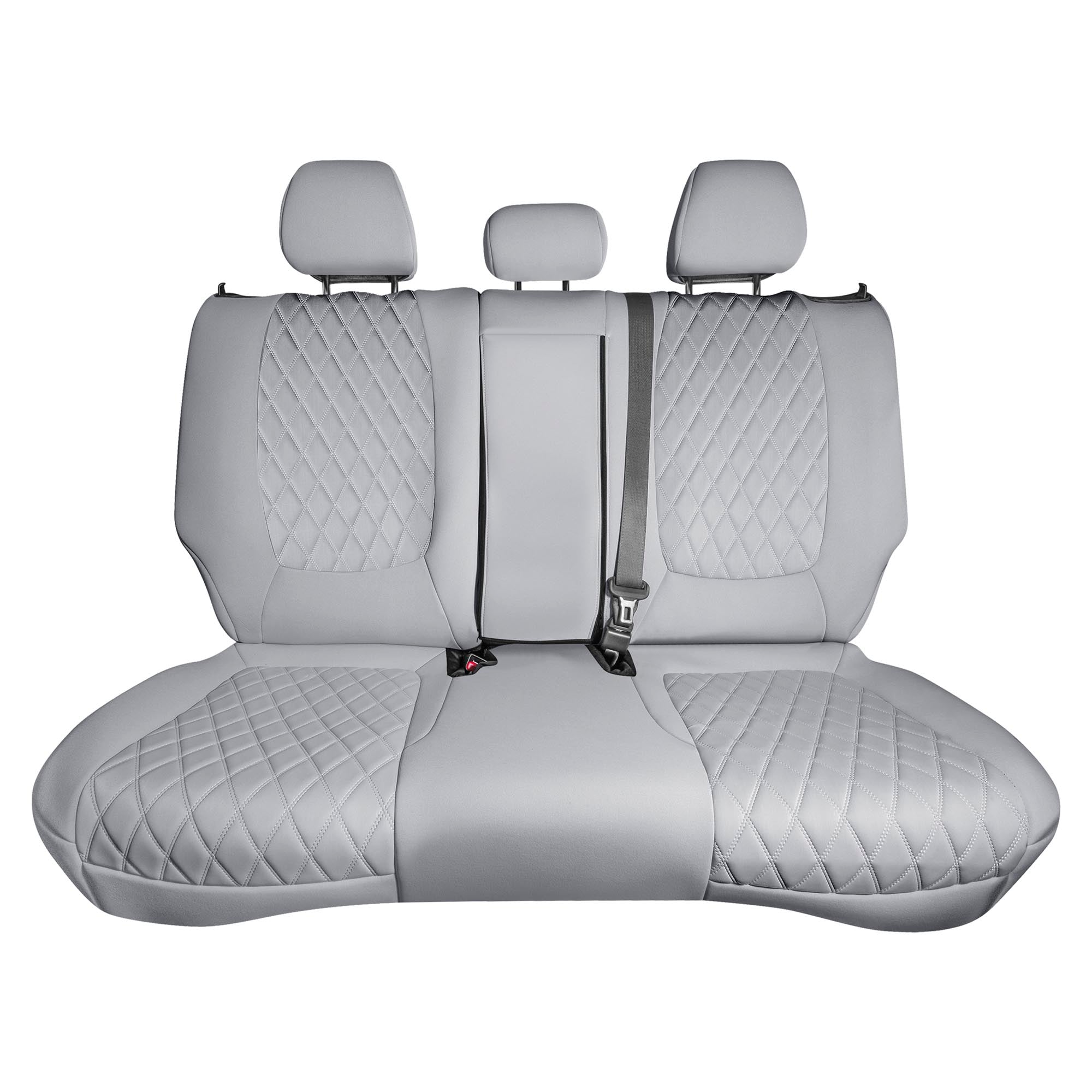 Kia Seltos - 2021 - 2024 - Rear Set Seat Covers - Solid Gray Ultraflex Neoprene