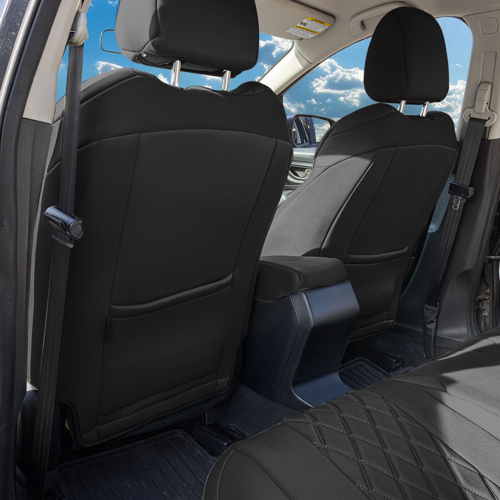 Subaru Crosstrek 2018-2023 - Front Set Seat Covers - Black Ultraflex Neoprene