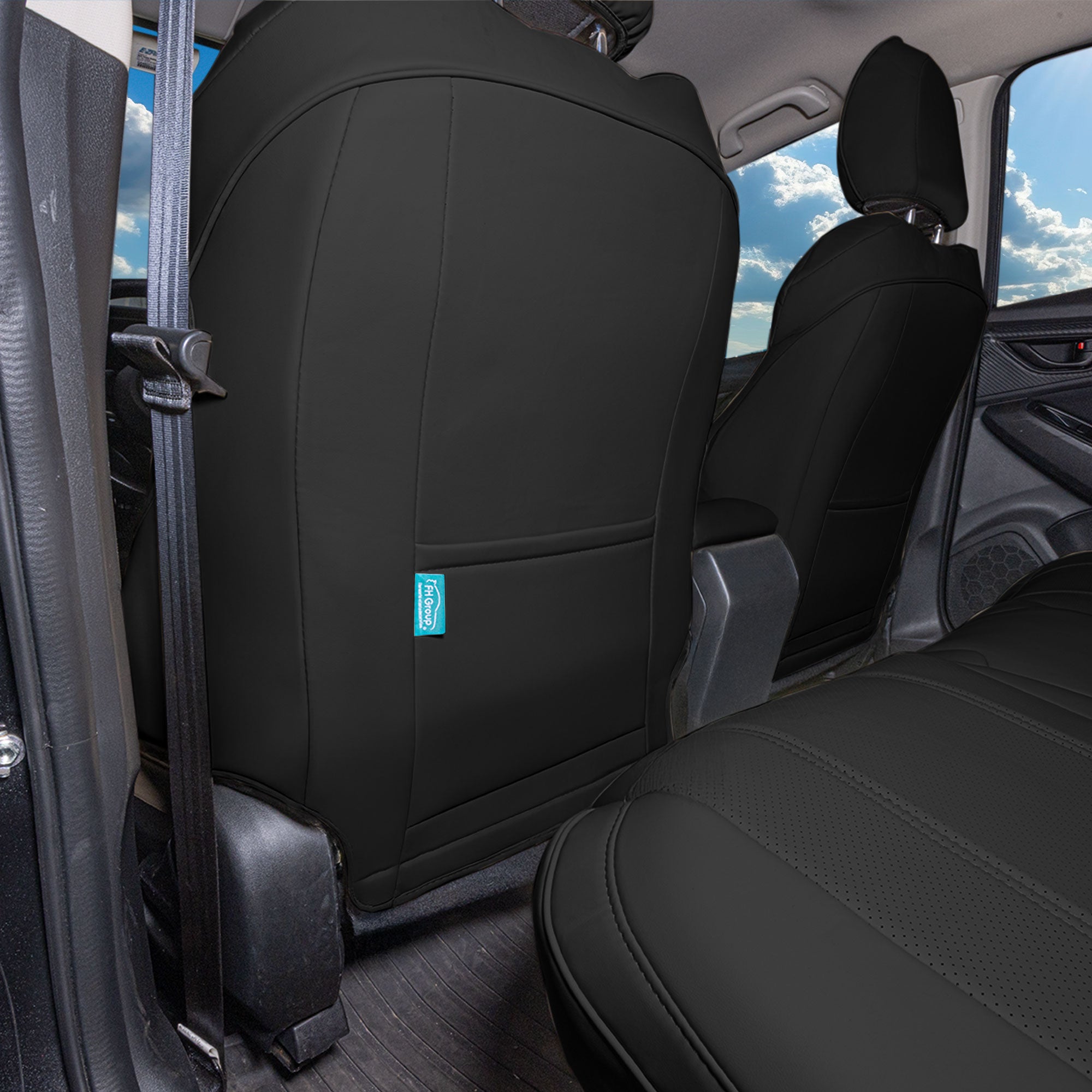 Subaru Crosstrek 2018-2023 - Full Set Seat Covers - Black Faux Leather