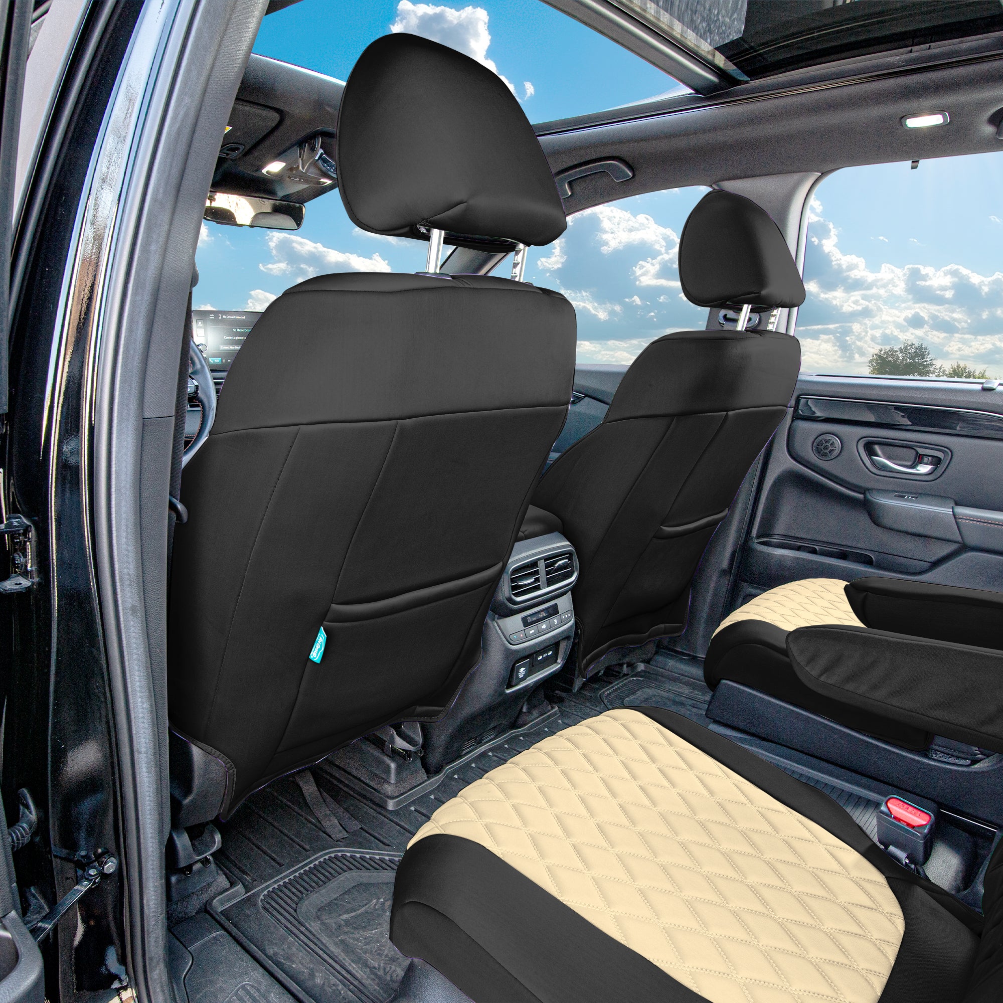 Honda Pilot 2023 - 2025 - Full Set Seat Covers - Beige Ultraflex Neoprene