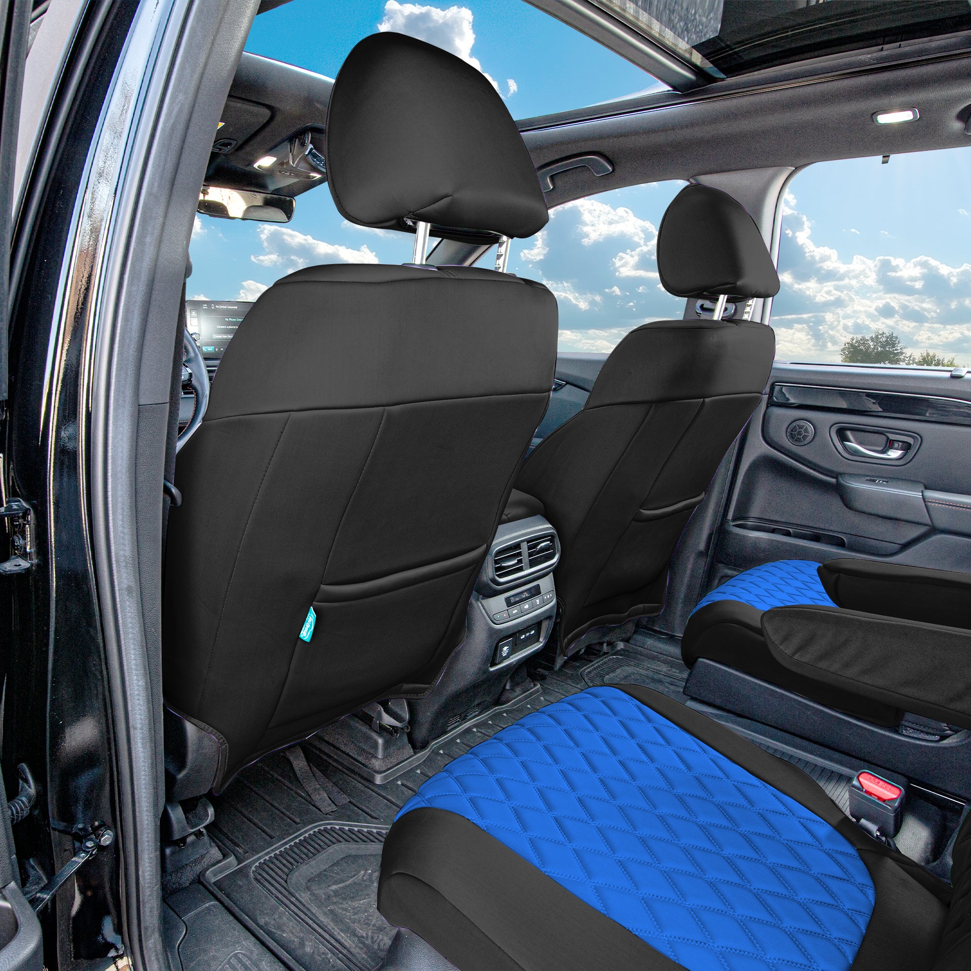 Honda Pilot 2023 - 2025 - Front Set Seat Covers - Blue Ultraflex Neoprene