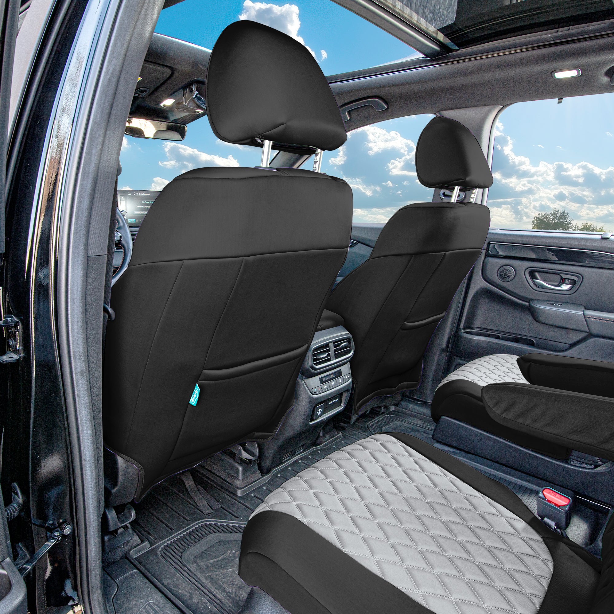 Honda Pilot 2023 - 2025 - Front Set Seat Covers - Gray Ultraflex Neoprene