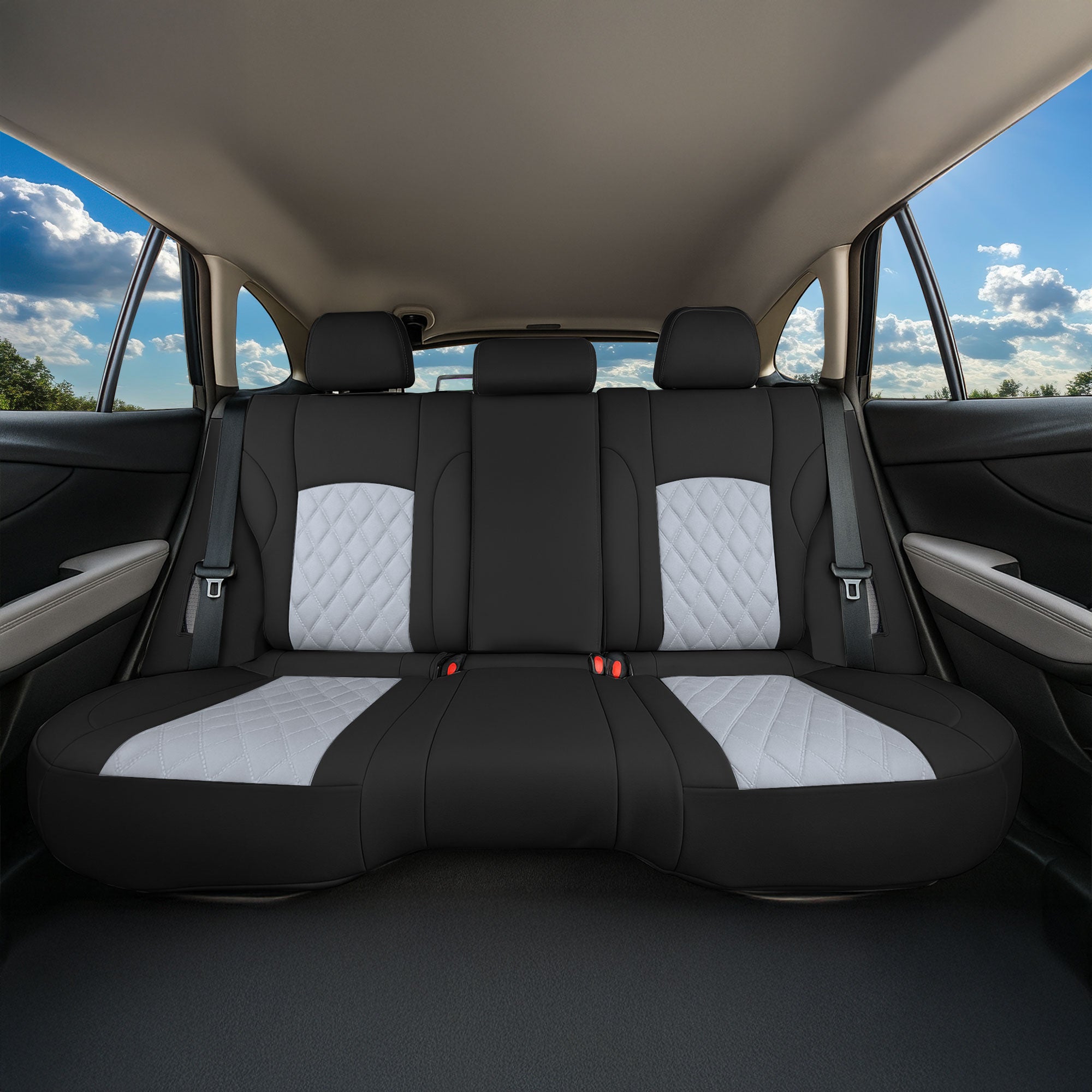 Subaru Outback 2020 - 2025 - Rear Set Seat Covers - Gray Ultraflex Neoprene