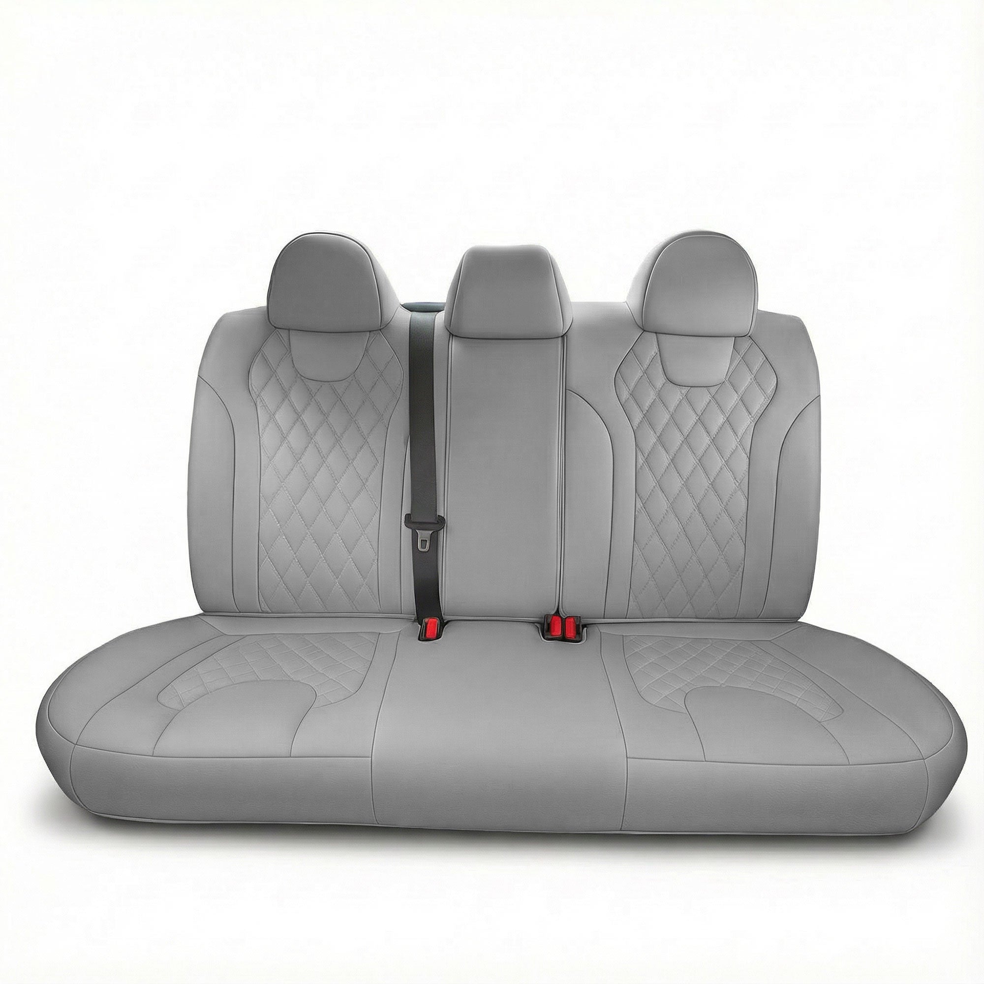 Hyundai Elantra 2021 - 2024 - Solid Rear Set Seat Covers - Solid Gray Ultraflex Neoprene