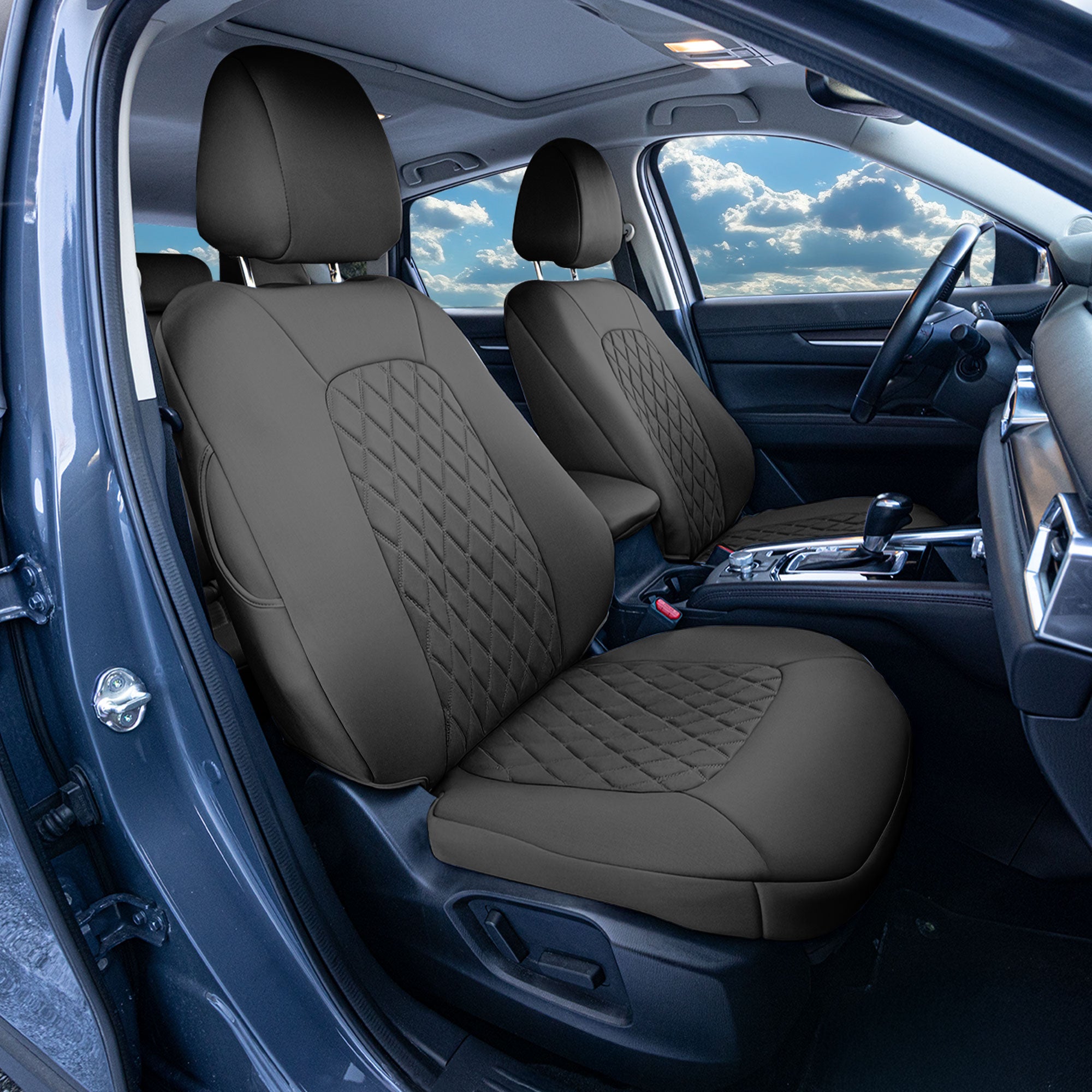 Mazda CX-5 2017 - 2025 - Full Set Seat Covers - Black Ultraflex Neoprene