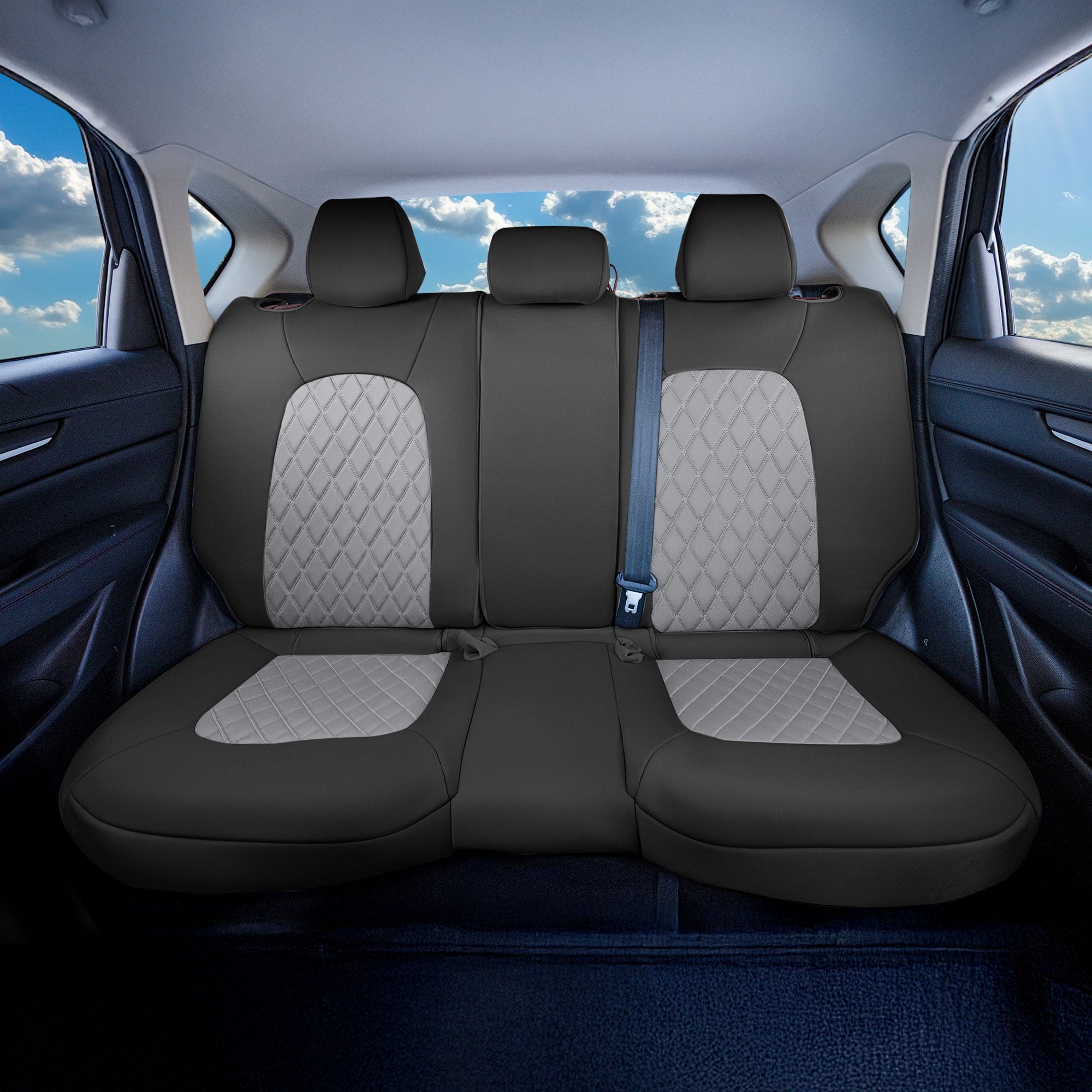 Mazda CX-5 2017 - 2025 - Rear Set Seat Covers - Gray Ultraflex Neoprene