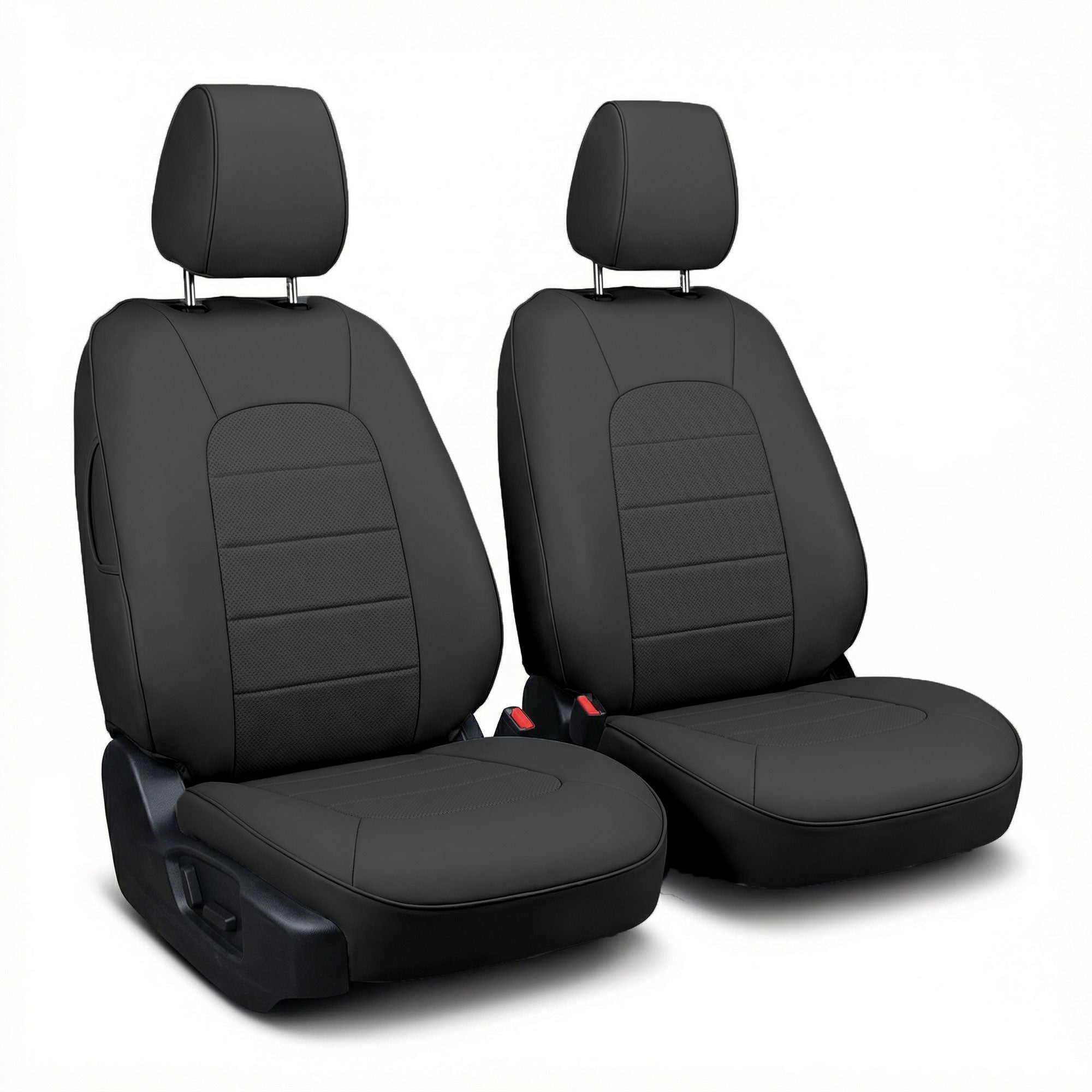 Mazda CX-5 2017 - 2025 - Front Set Seat Covers - Black Faux Leather