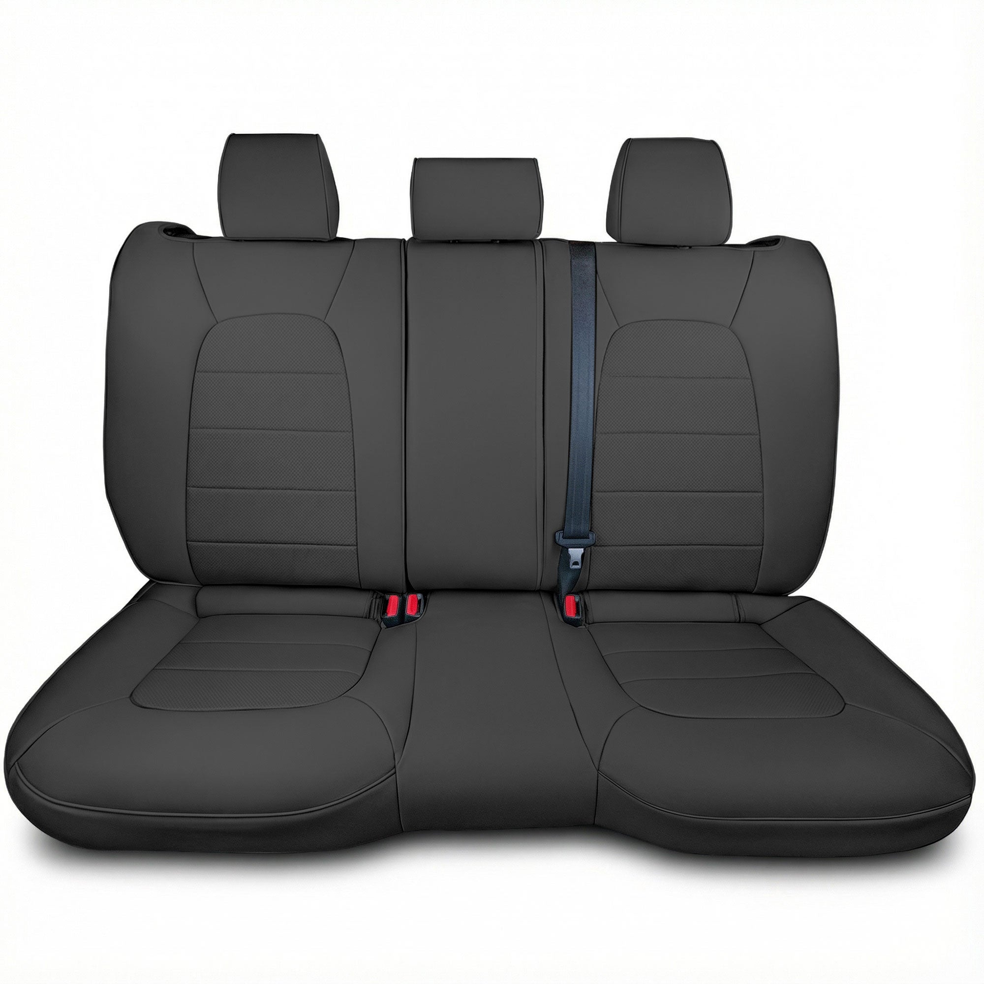 Mazda CX-5 2017 - 2025 - Rear Set Seat Covers - Black Faux Leather
