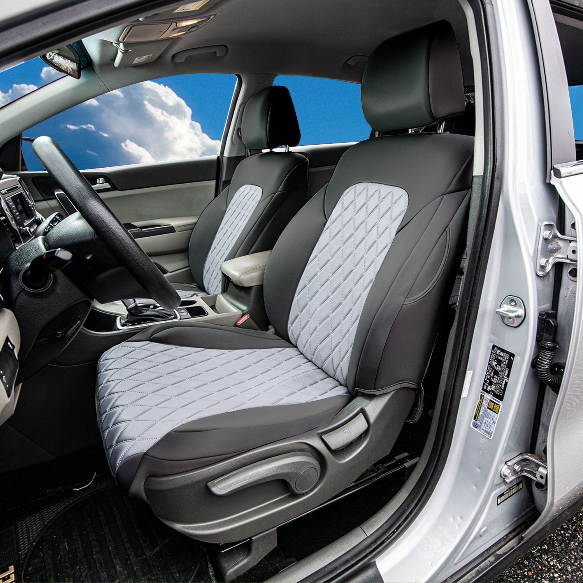 Kia Sportage 2017 - 2022 - Front Set Covers - Gray Ultraflex Neoprene