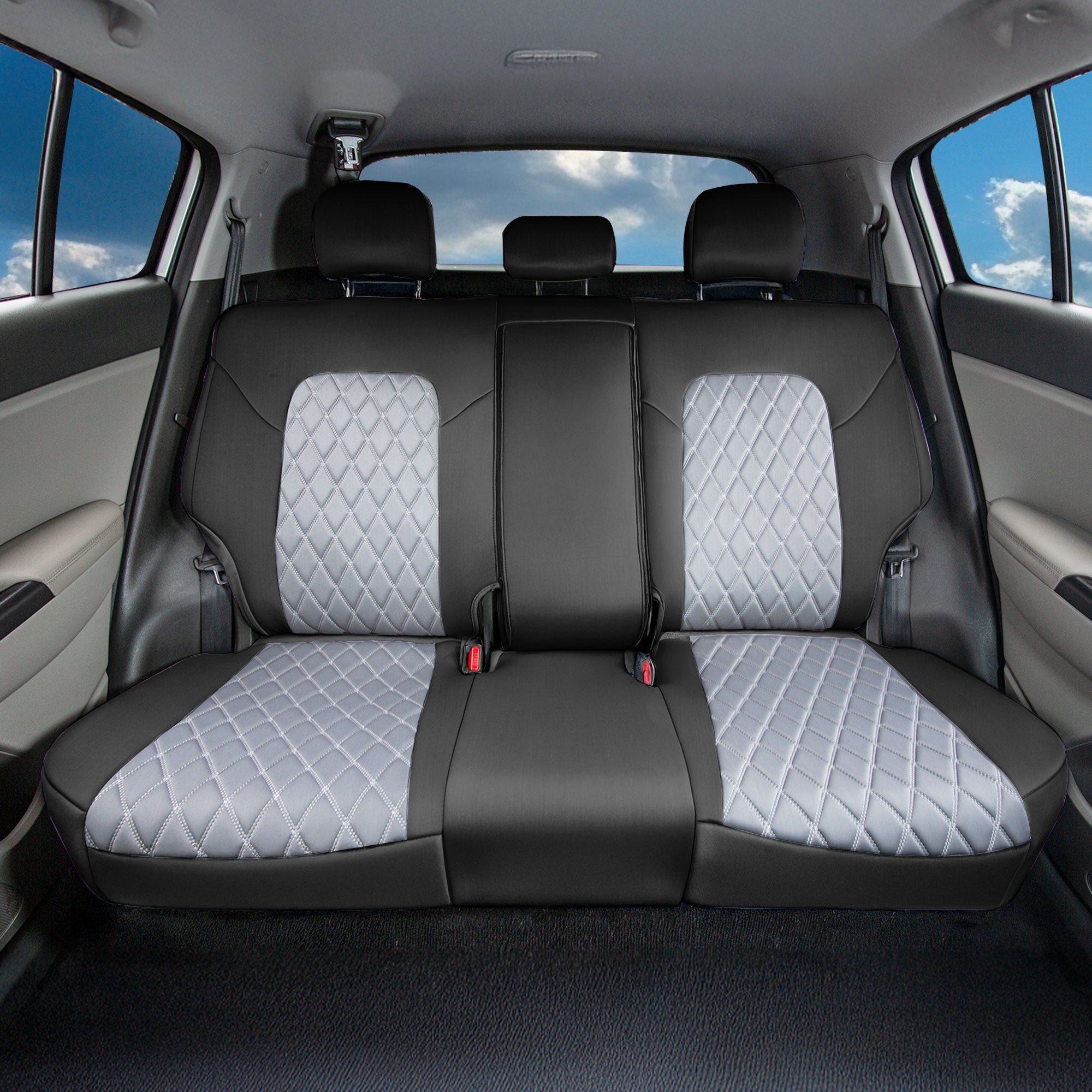 Kia Sportage 2017 – 2022 - Rear Set Seat Covers - Gray Ultraflex Neoprene