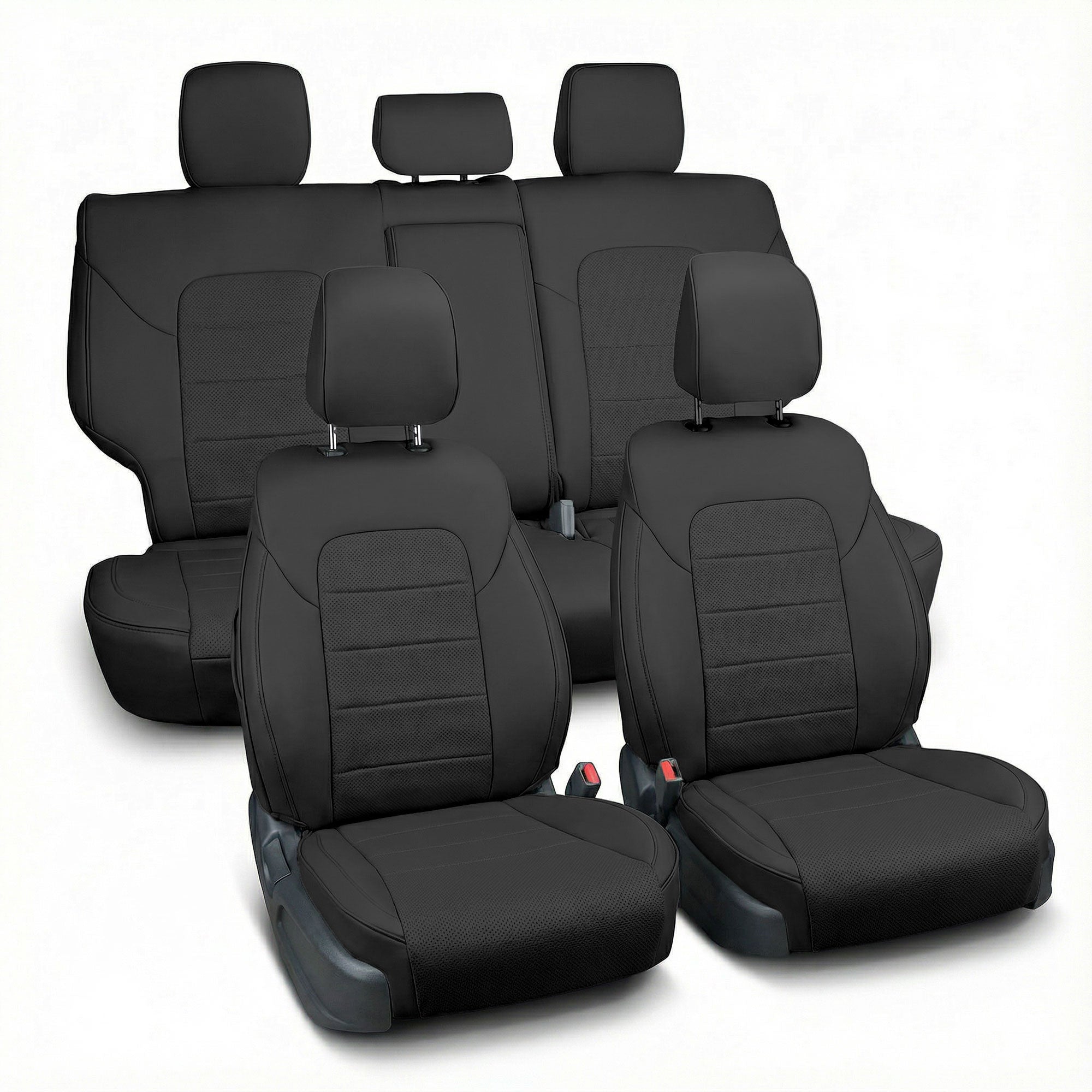 Kia Sportage 2017 – 2022 - Full Set Covers - Black Faux Leather