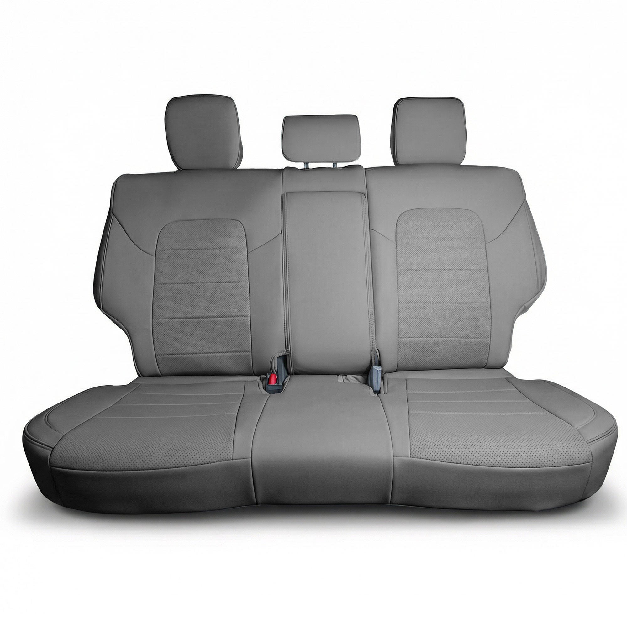 Kia Sportage 2017 – 2022 - Rear Set Seat Covers - Solid Gray Faux Leather