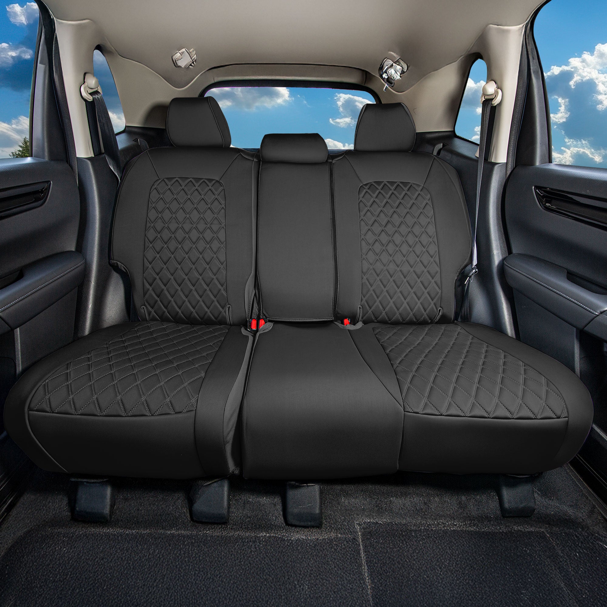 Honda CR-V 2023 - 2026 - Rear Set Seat Covers - Black Ultraflex Neoprene