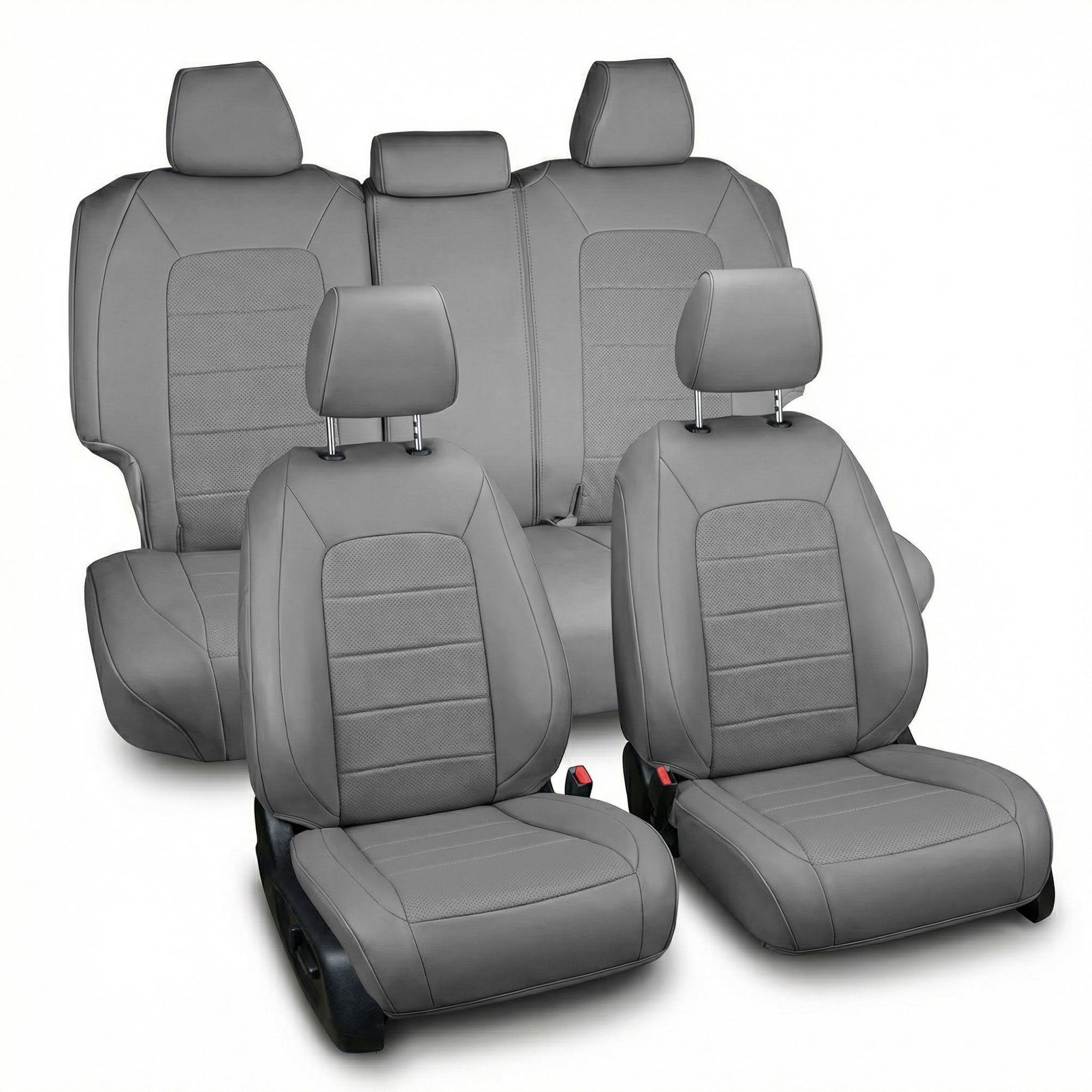 Honda CR-V 2023 - 2026 - Full Set Covers - Solid Gray Faux Leather