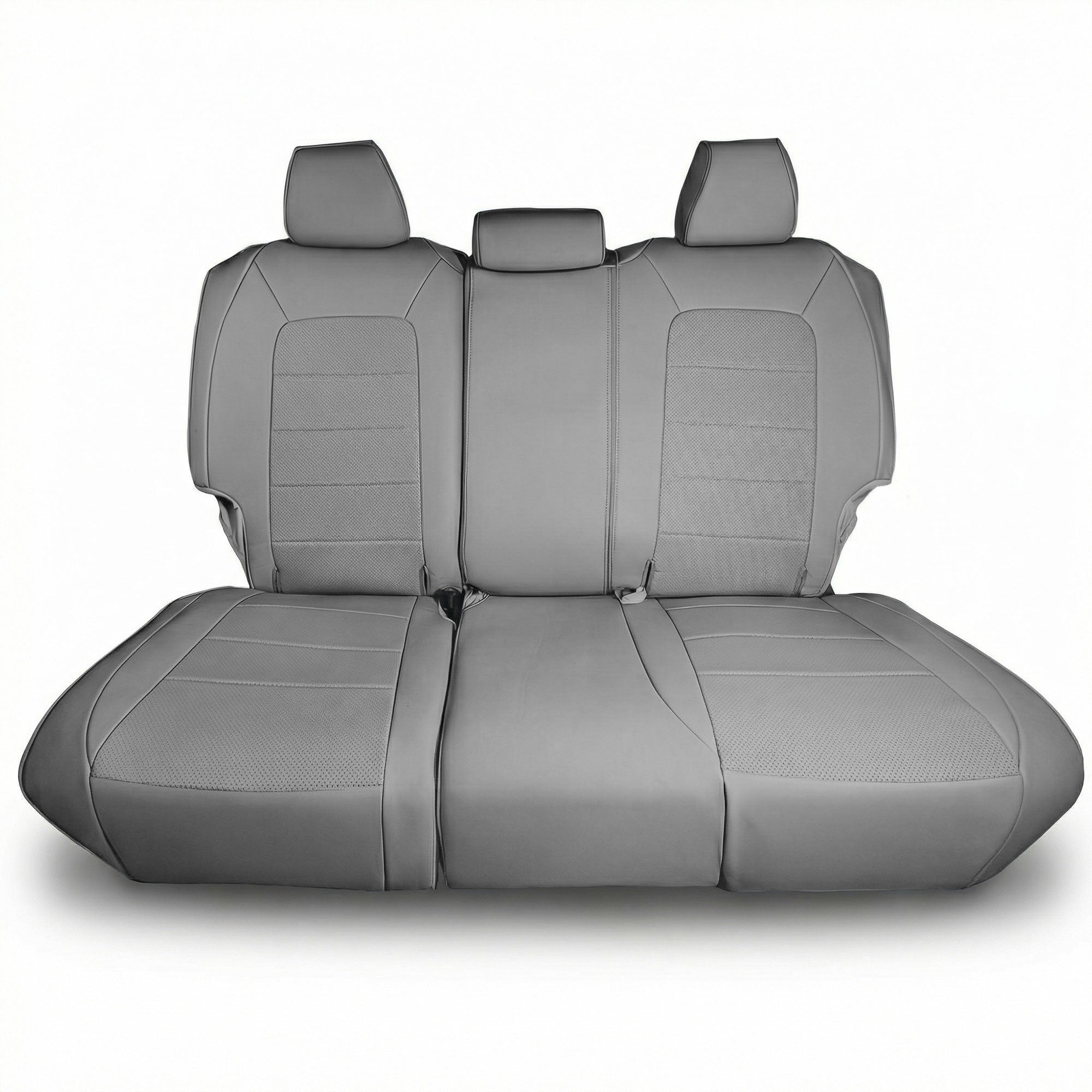 Honda CR-V 2023 - 2026 - Rear Set Seat Covers - Solid Gray Faux Leather
