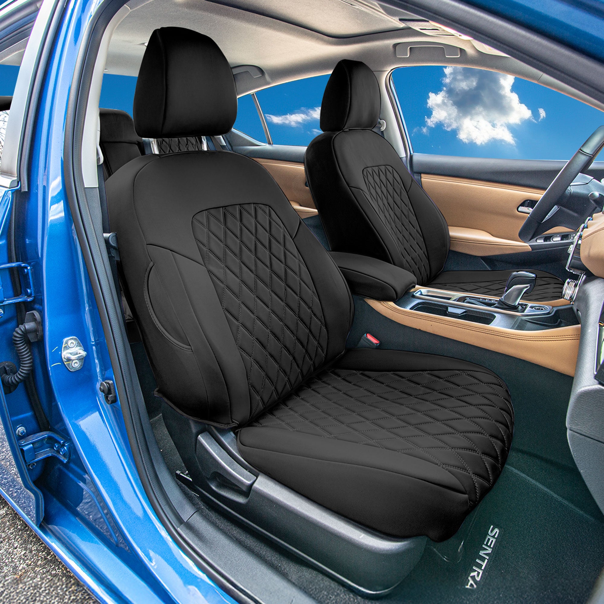 Nissan Sentra 2020 - 2026 - Full Set Covers - Black Ultraflex Neoprene