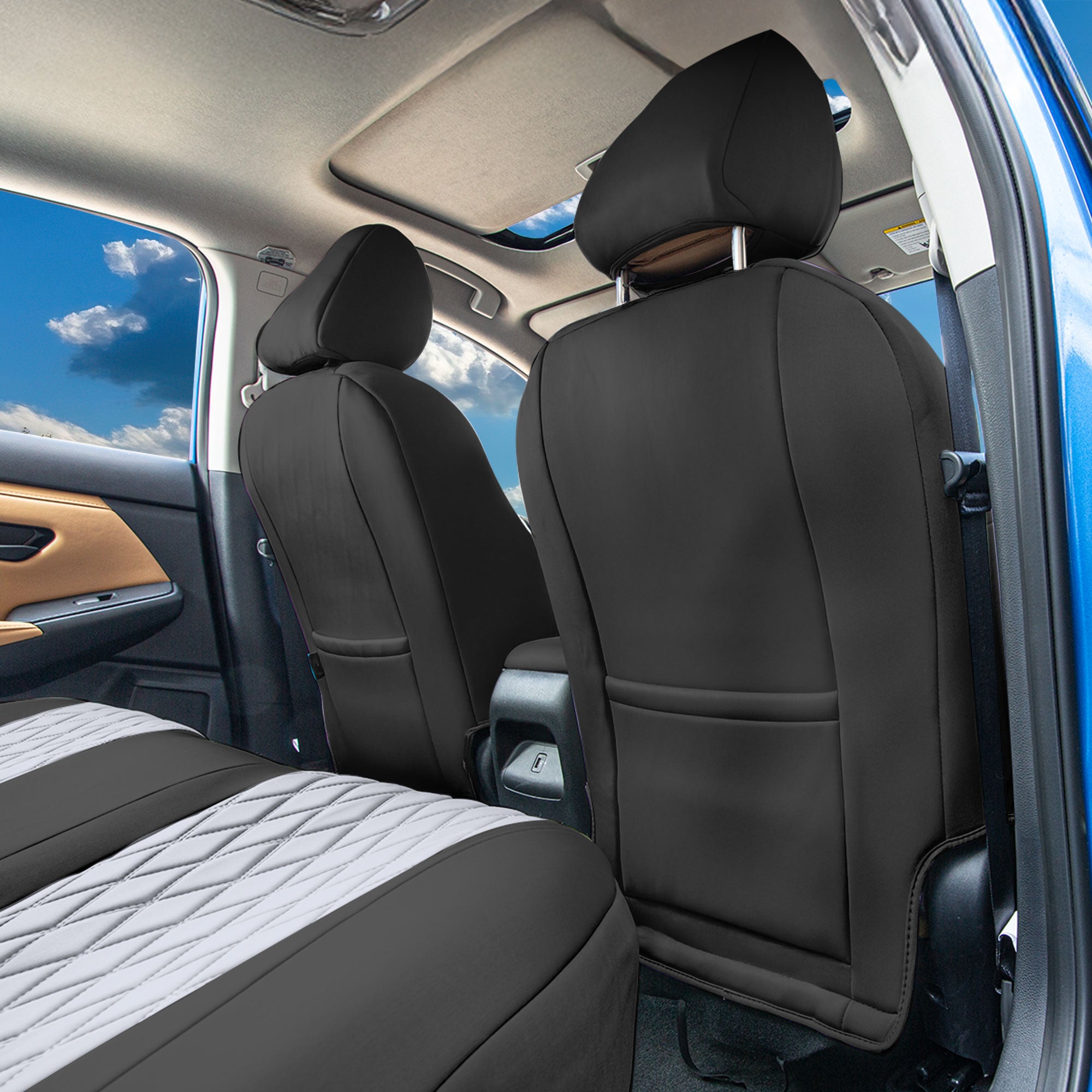 Nissan Sentra 2020 - 2026 - Front Set Covers - Gray Ultraflex Neoprene
