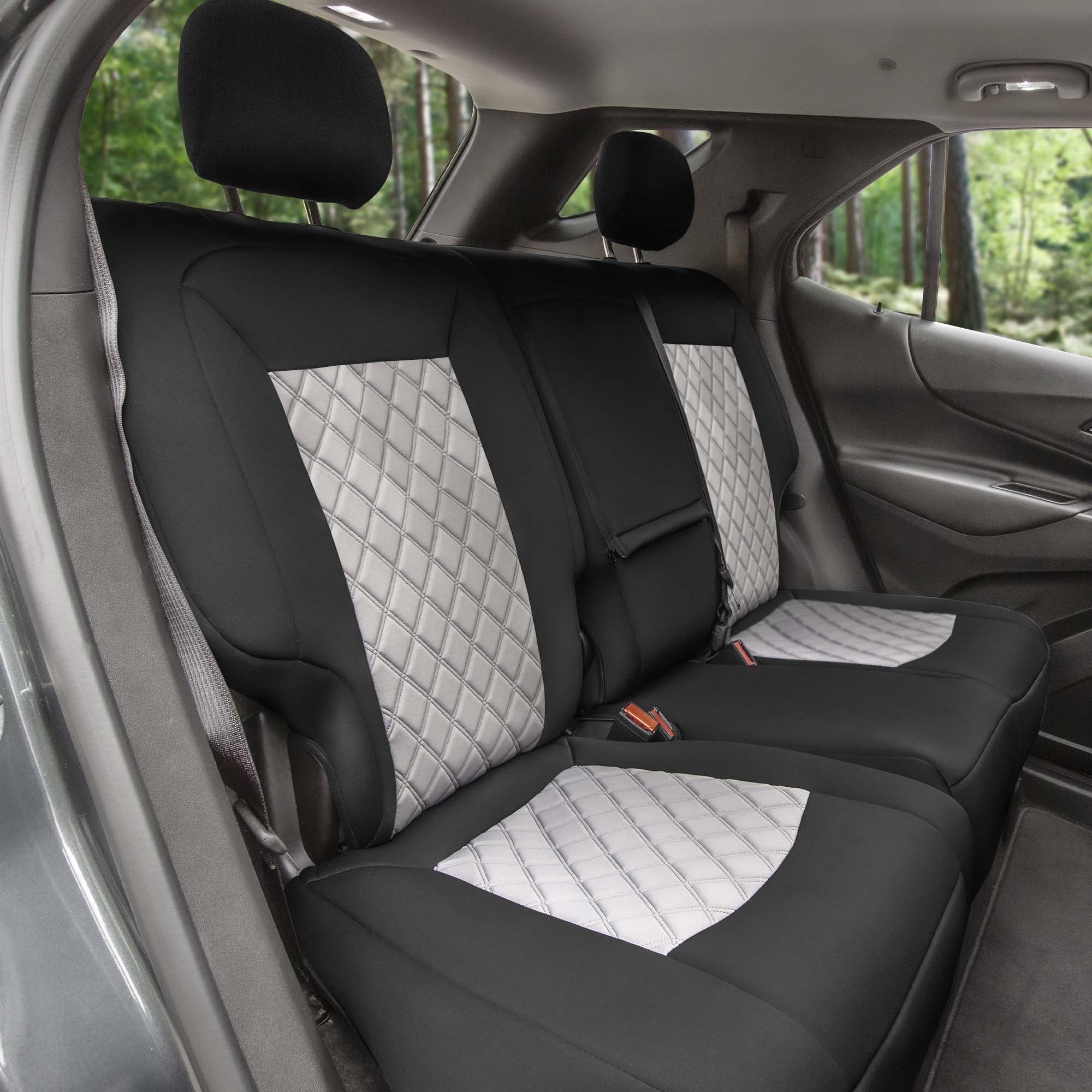 Chevy Equinox 2018-2023 - Rear Set Seat Covers - Gray Ultraflex Neoprene