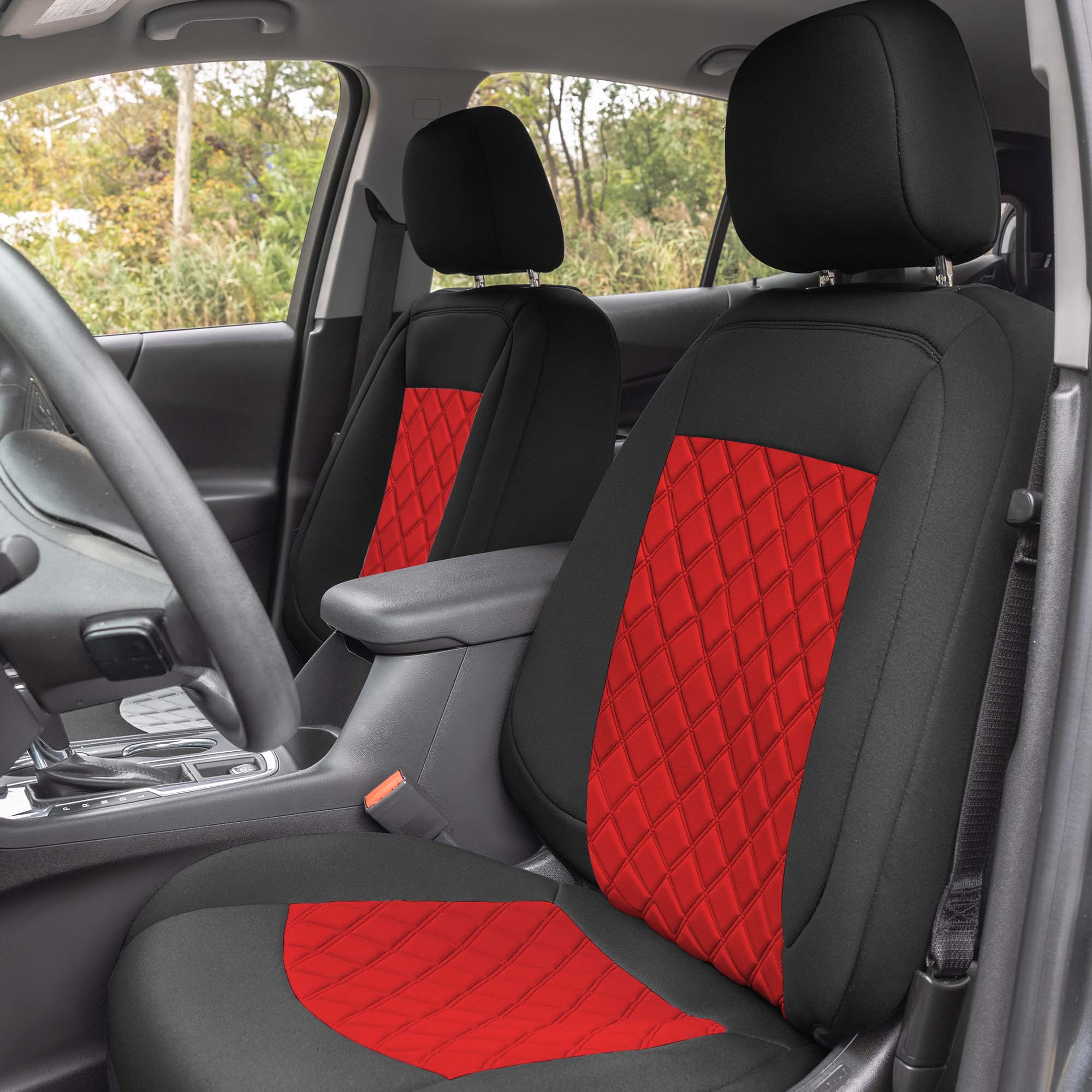 Chevy Equinox 2018-2021 - Front Set Seat Covers - Red Neoprene