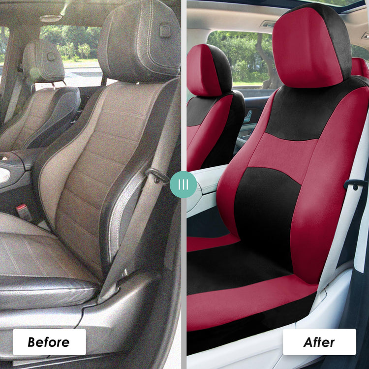 burgundy car seat and stroller Light & Breezy Flat Cloth Seat Covers