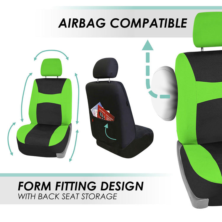 lime green car seat and stroller Light & Breezy Flat Cloth Seat Covers