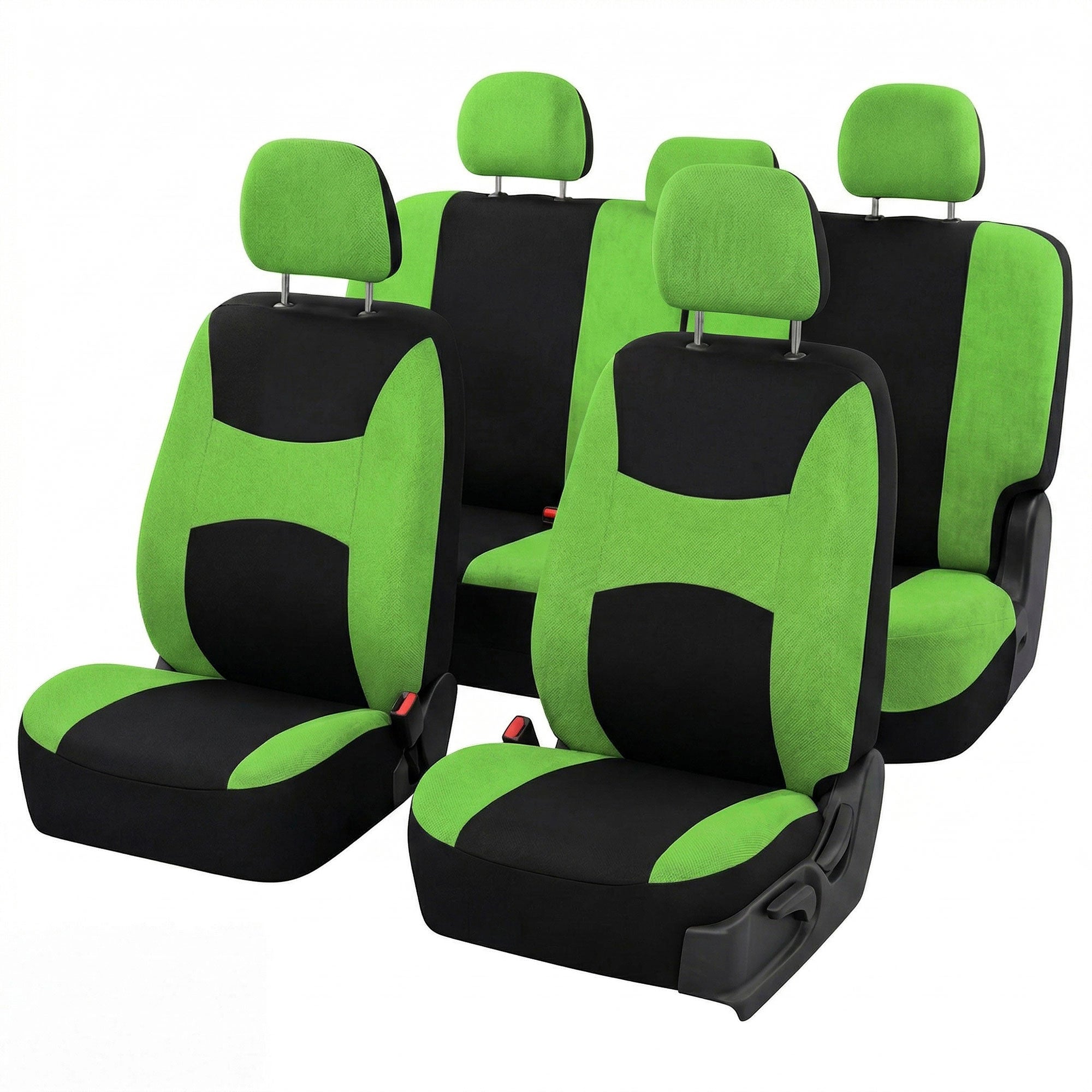 Light & Breezy Flat Cloth Seat Covers - Full Set Green
