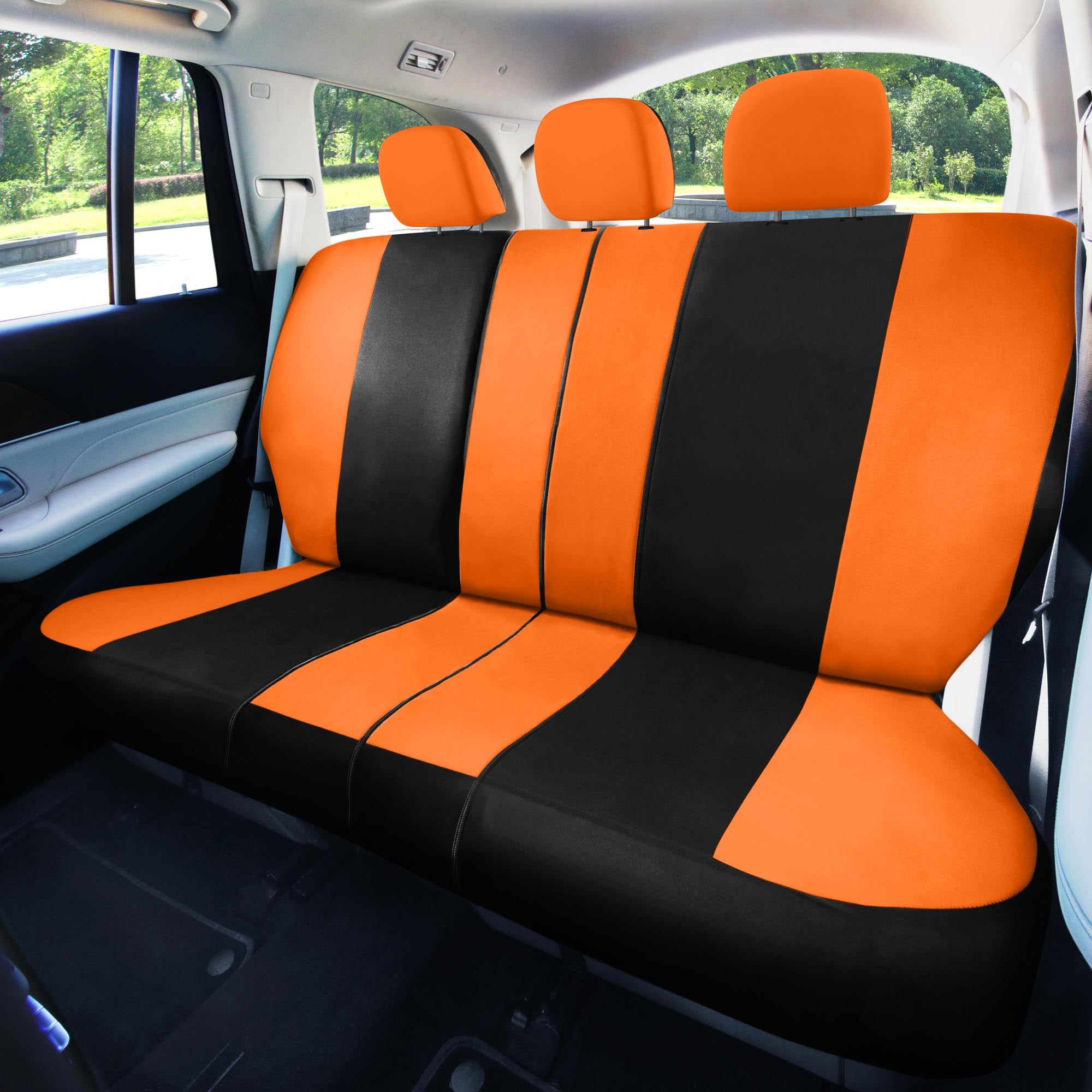 Light & Breezy Flat Cloth Seat Covers - Rear Orange