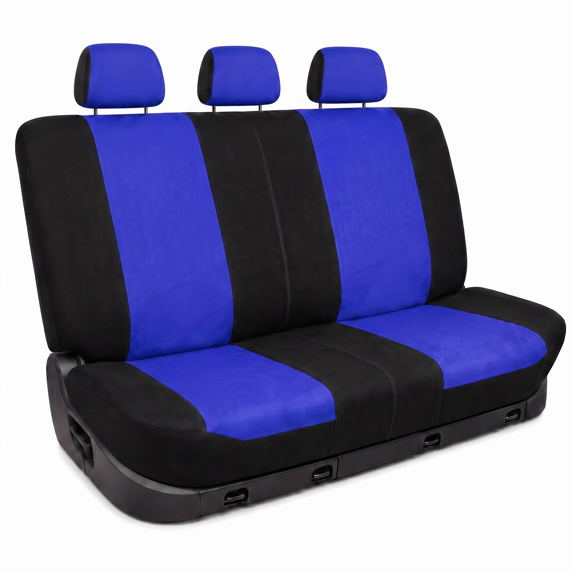 Full Coverage Flat Cloth Seat Covers - Rear Blue