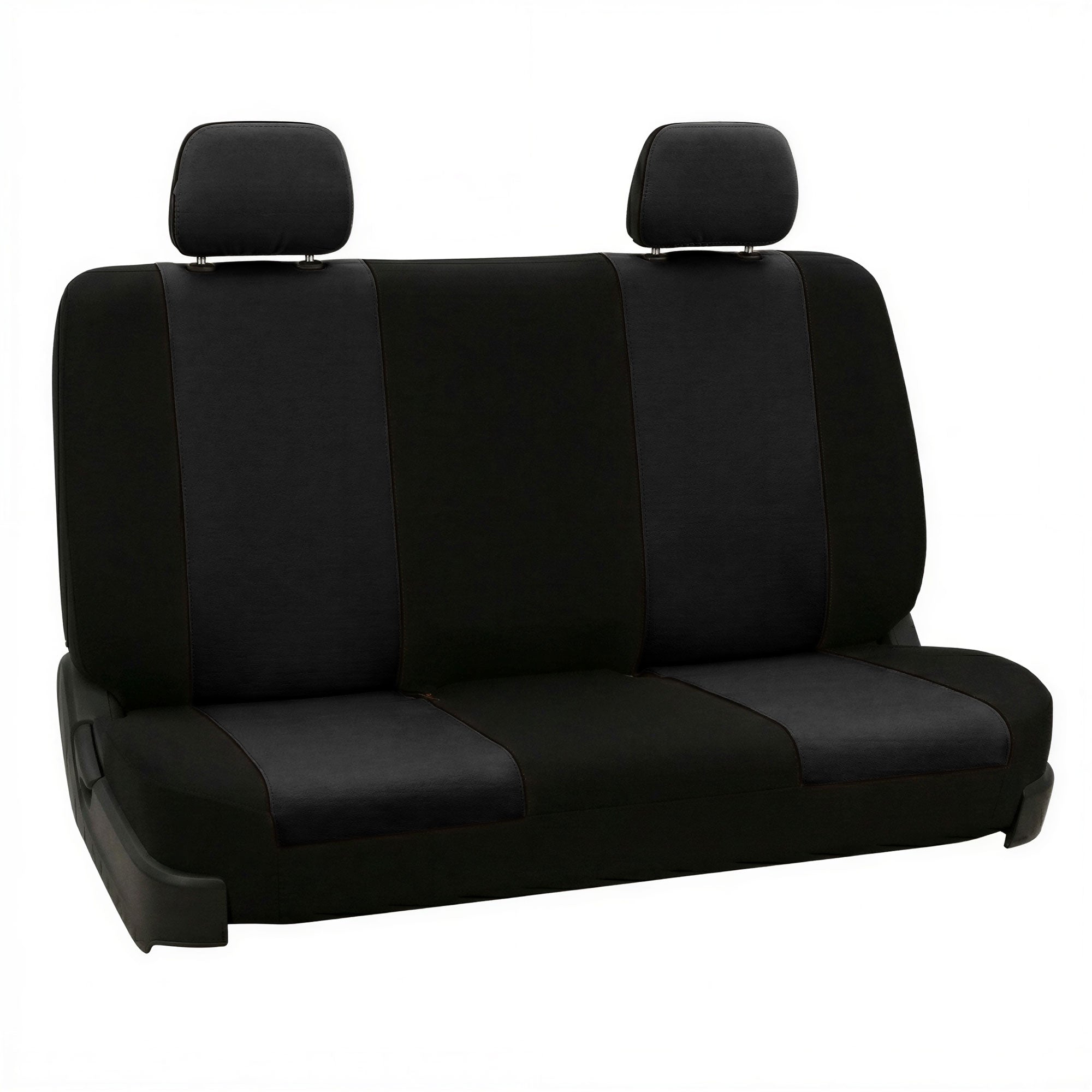 Flat Cloth Seat Covers - Rear Black
