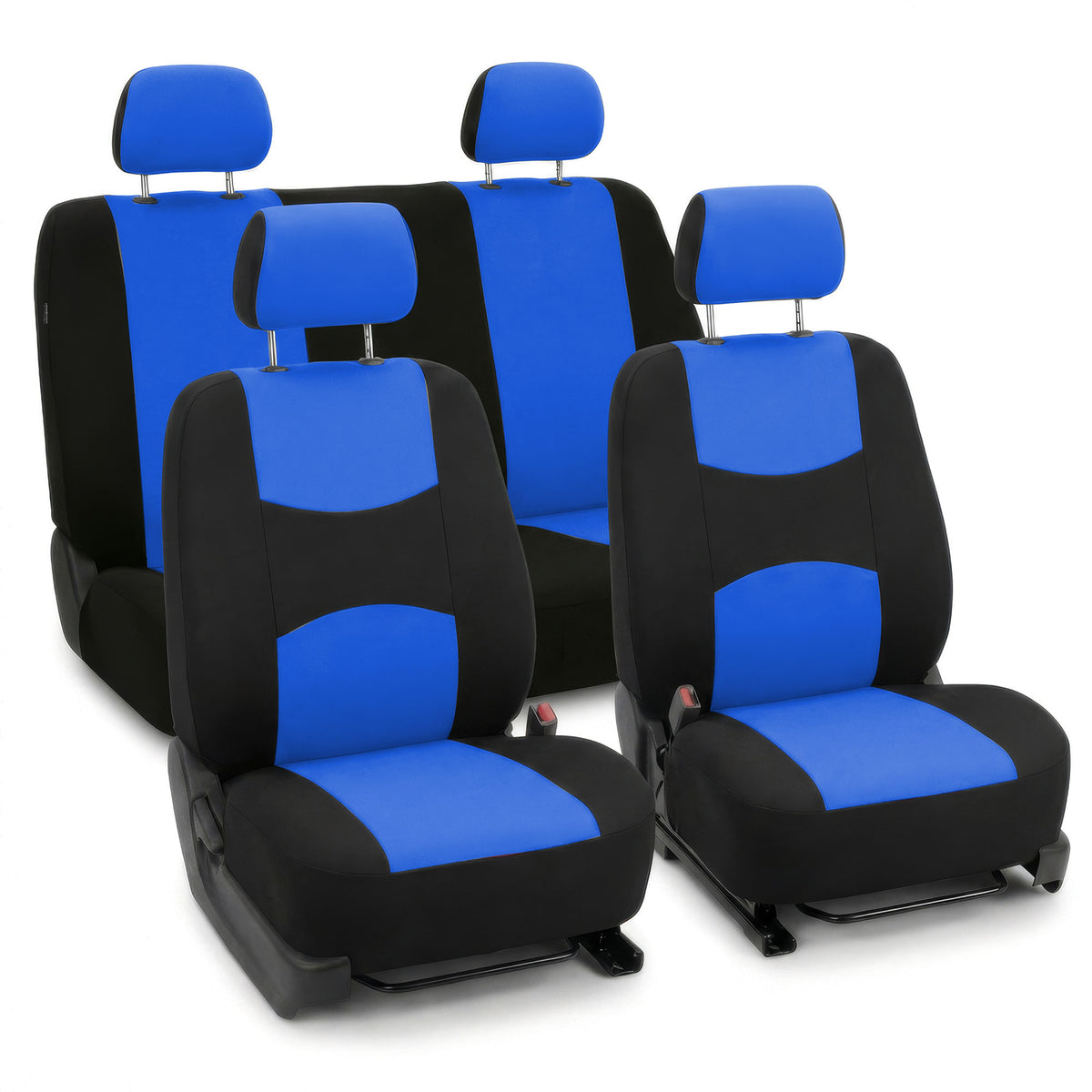 Flat Cloth Seat Covers - Full Set Blue