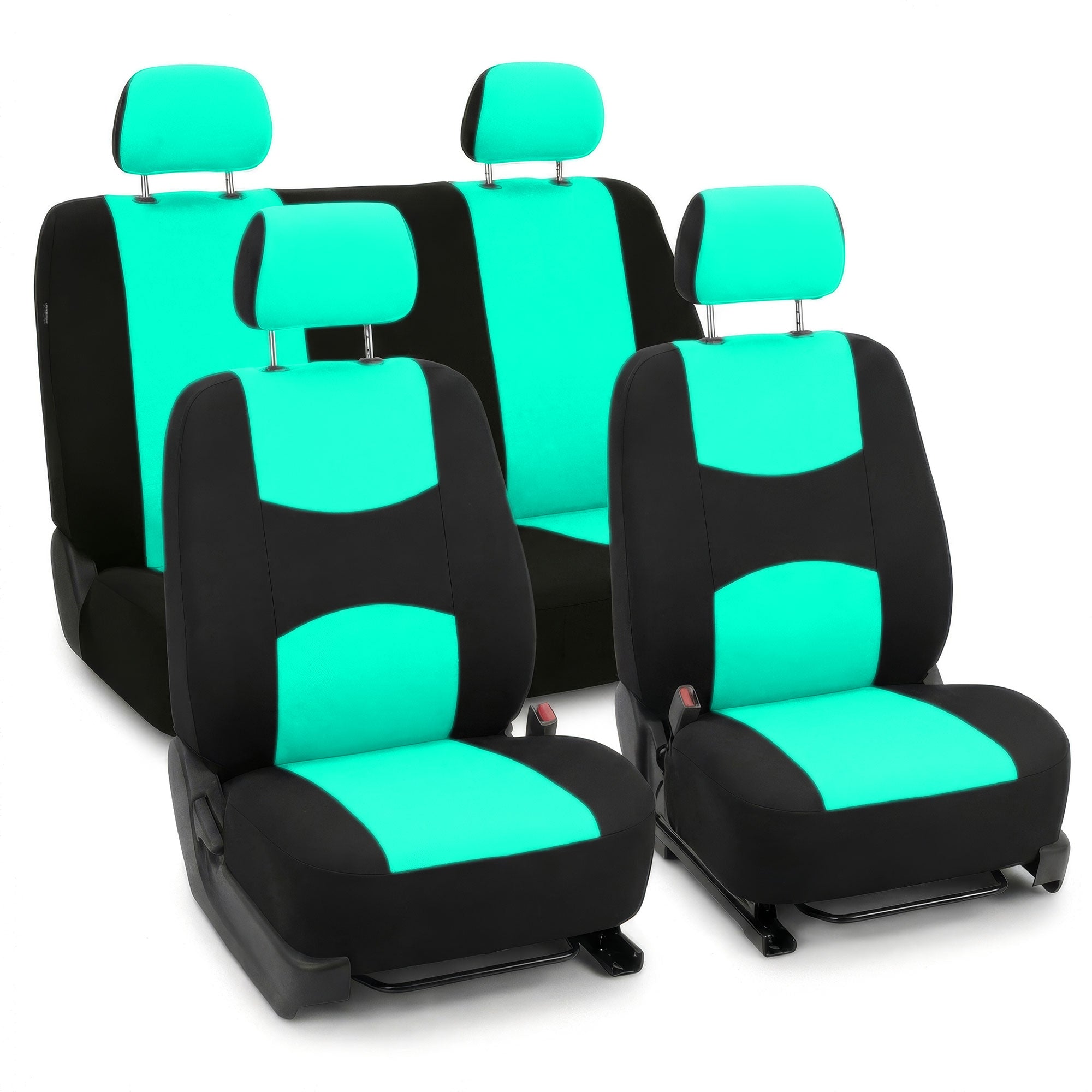 Flat Cloth Seat Covers - Full Set Mint