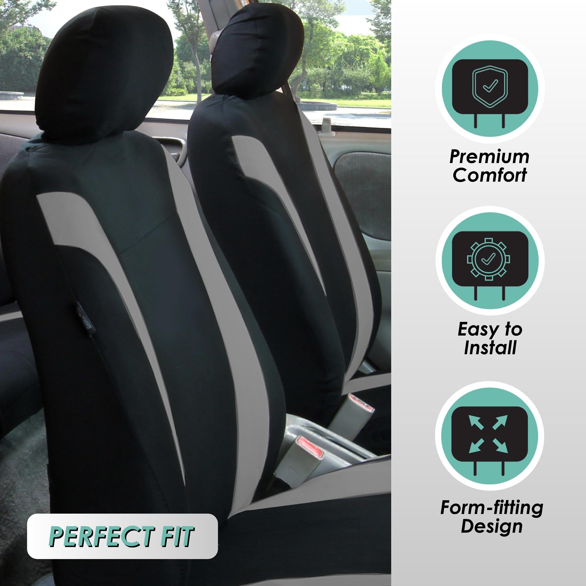 Cosmopolitan Seat Covers - Full Set Gray
