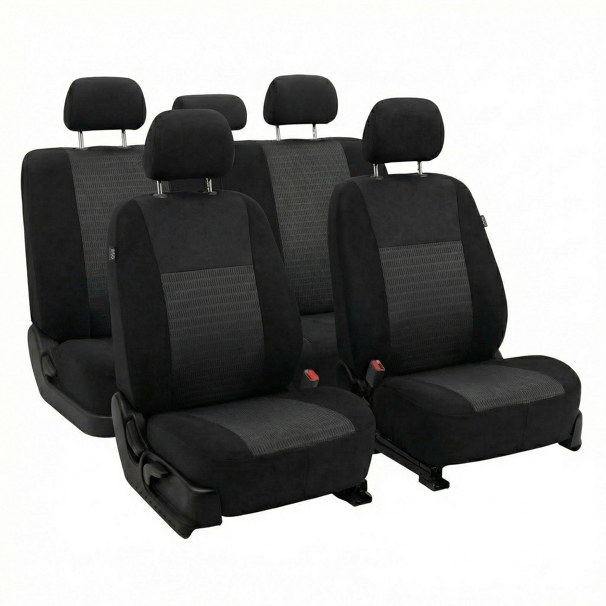 Trendy Elegance 3D Air Mesh Seat Covers - Full Set Black