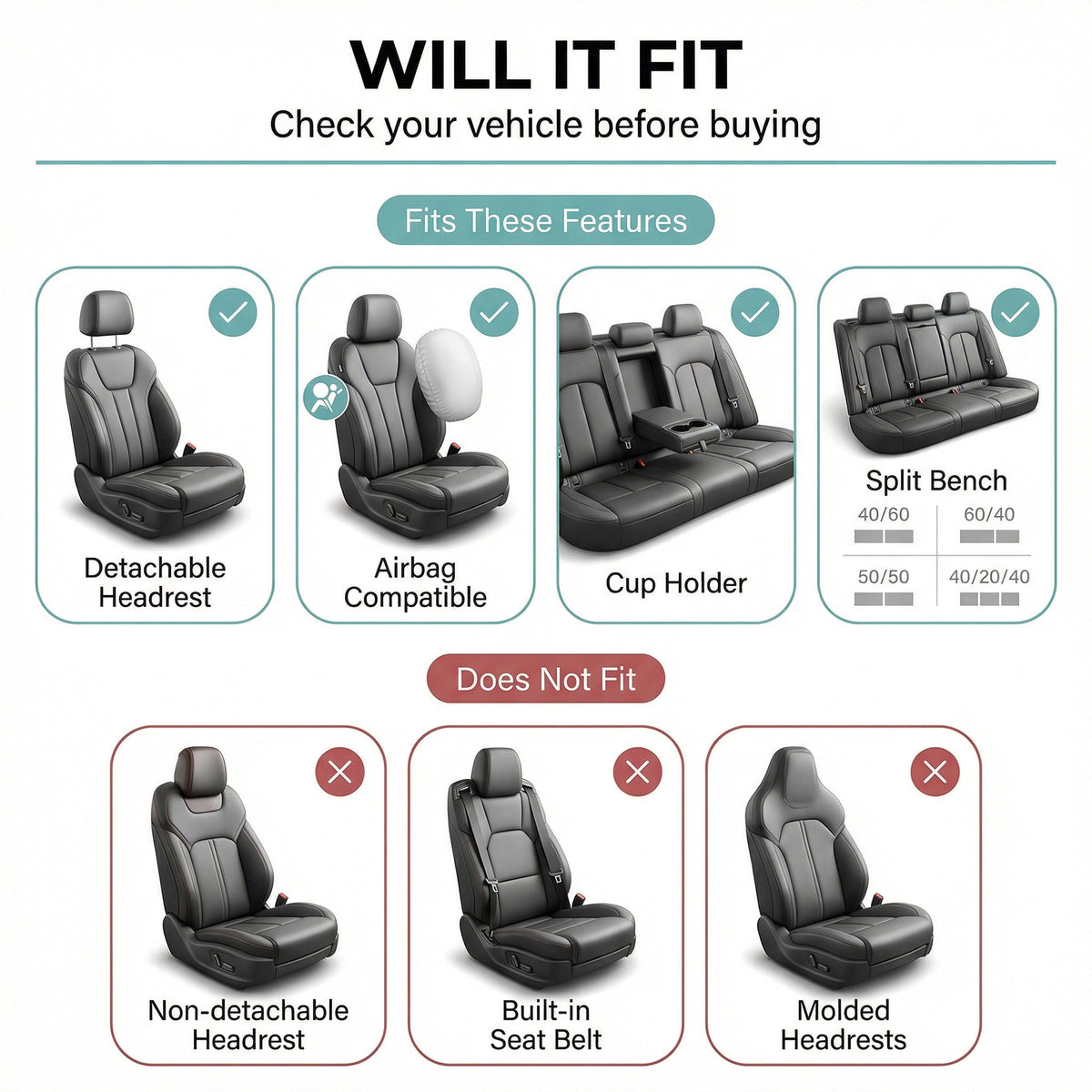 Trendy Elegance 3D Air Mesh Seat Covers - Full Set Blue