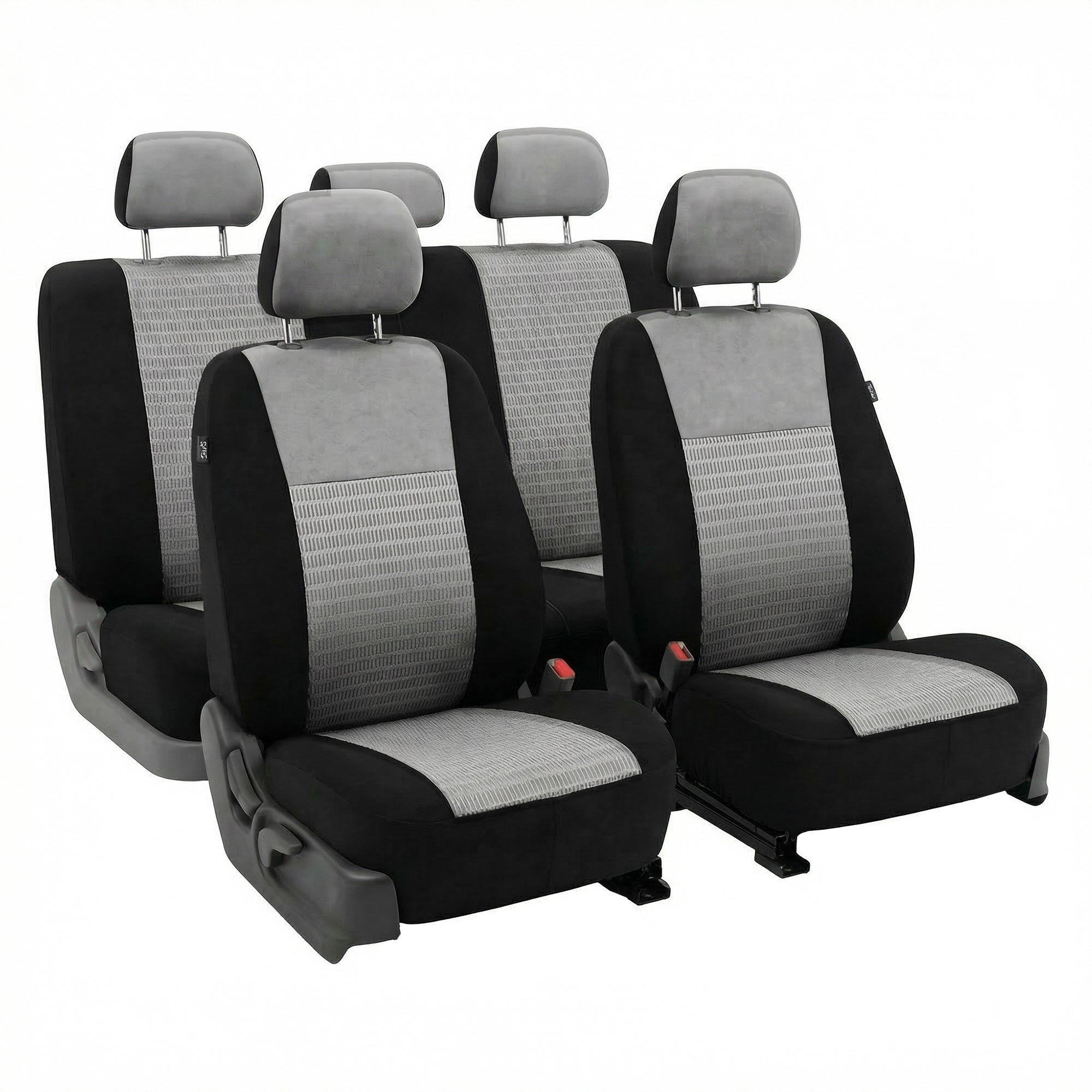 Trendy Elegance 3D Air Mesh Seat Covers - Full Set Gray