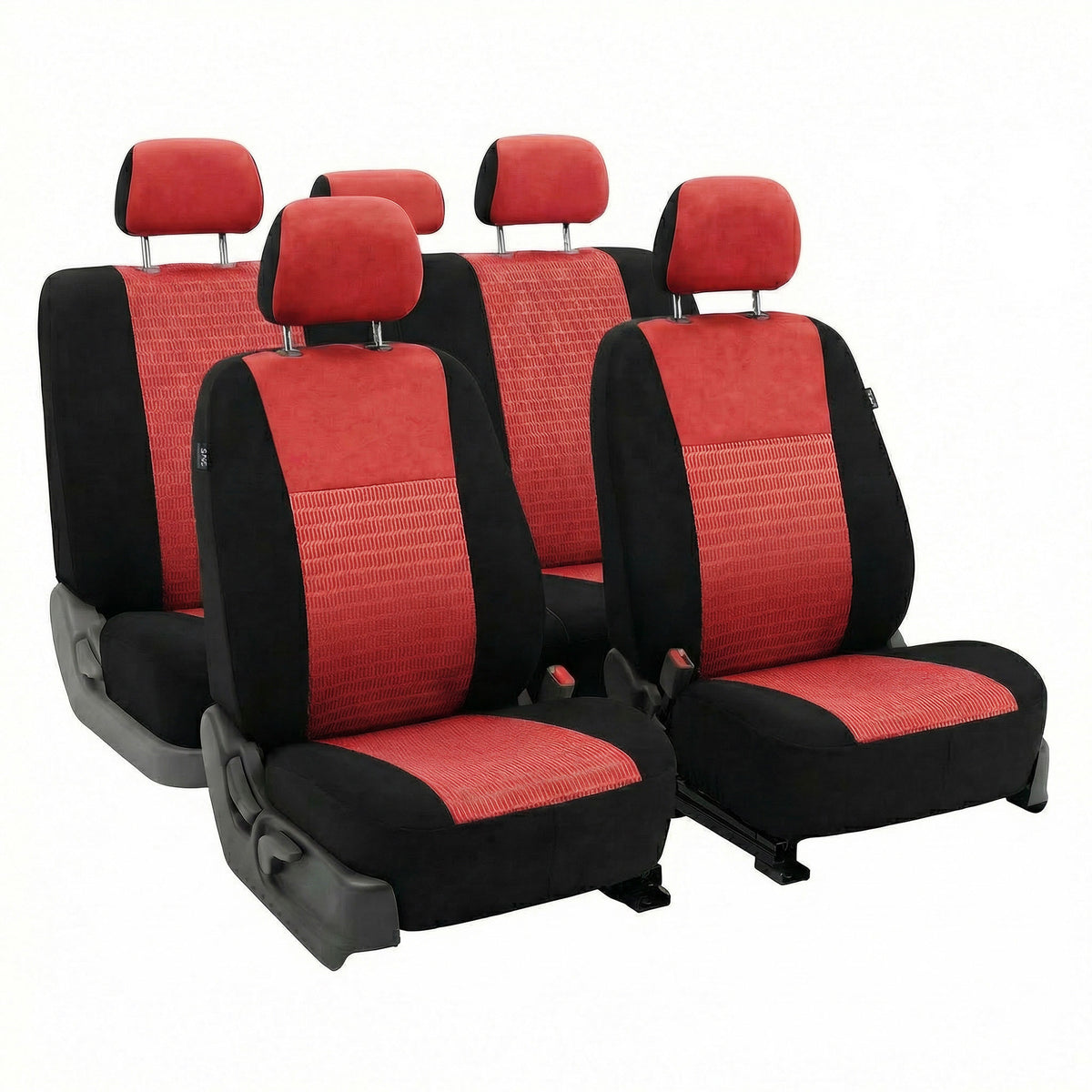 Trendy Elegance 3D Air Mesh Seat Covers - Full Set Red