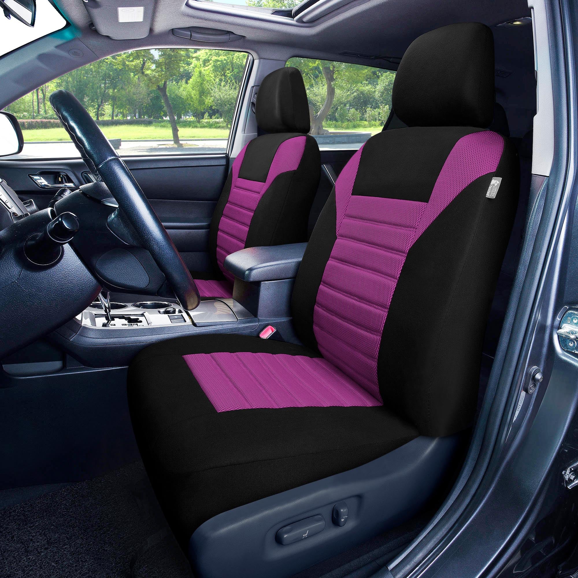 Premium 3D Air Mesh Seat Covers - Full Set Purple