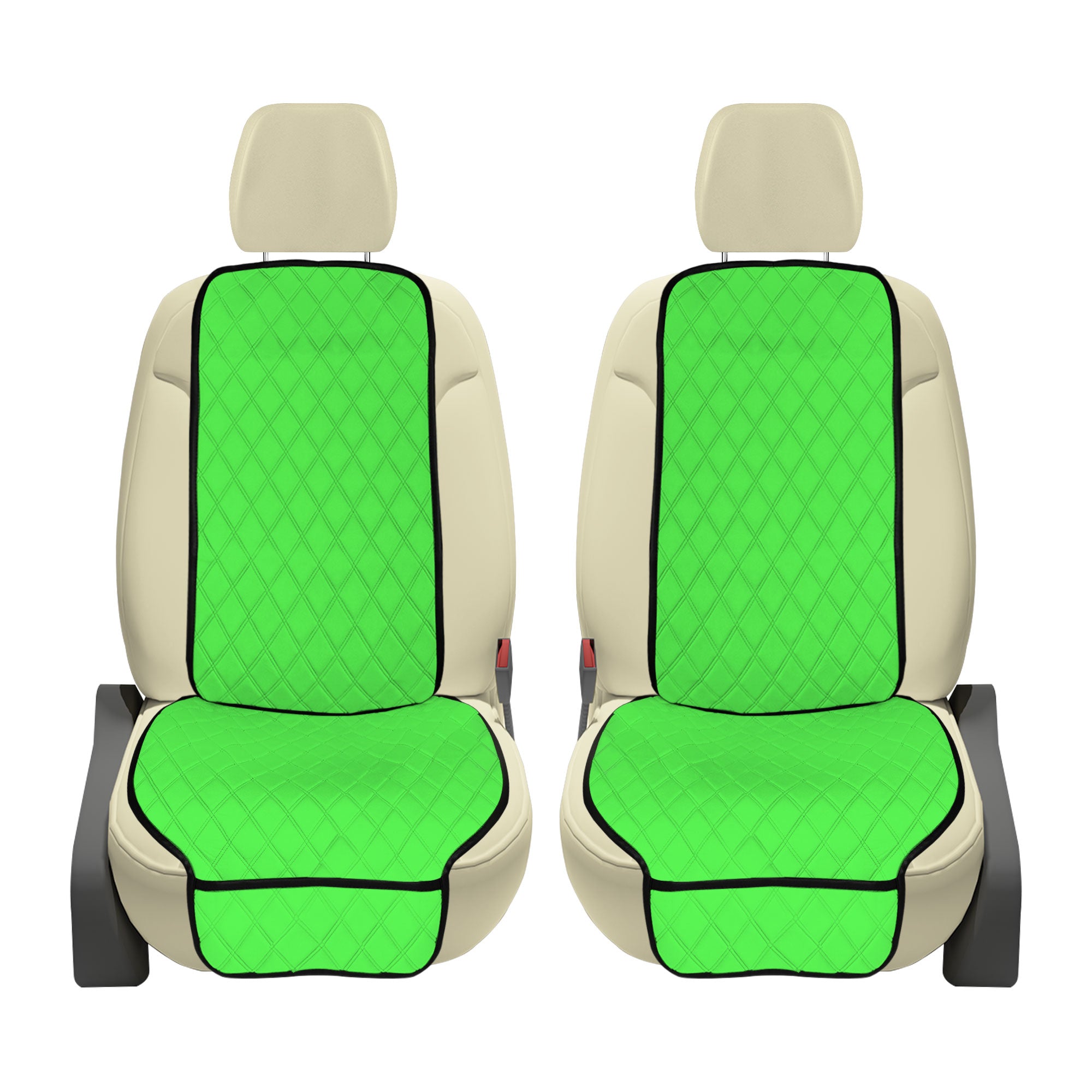 NeoSupreme Seat Protectors - Front Set - 2pc Solid Green