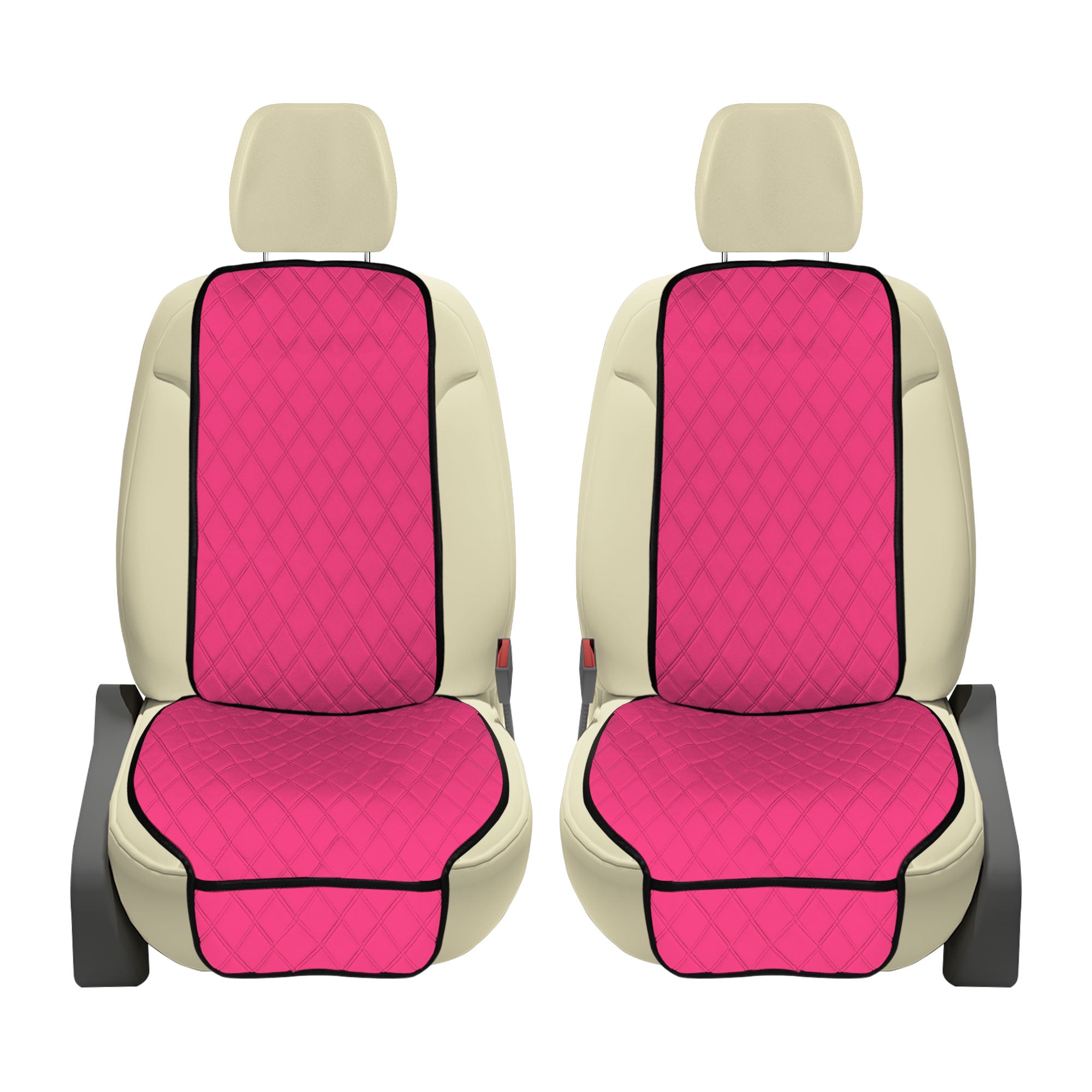 NeoSupreme Seat Protectors - Front Set - 2pc Solid Pink