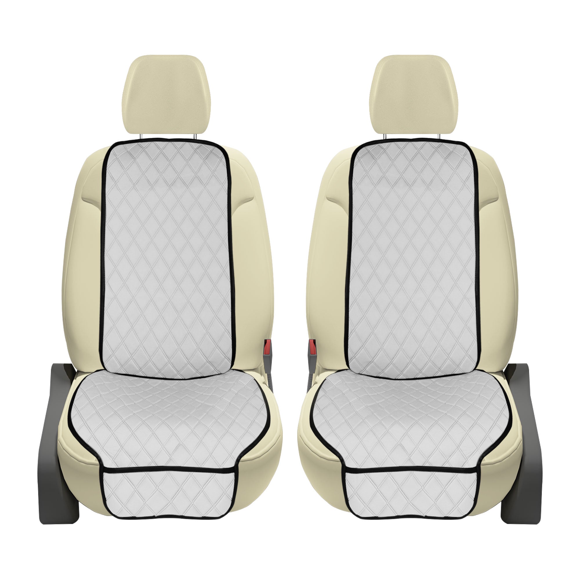 NeoSupreme Seat Protectors - Front Set - 2pc Solid White