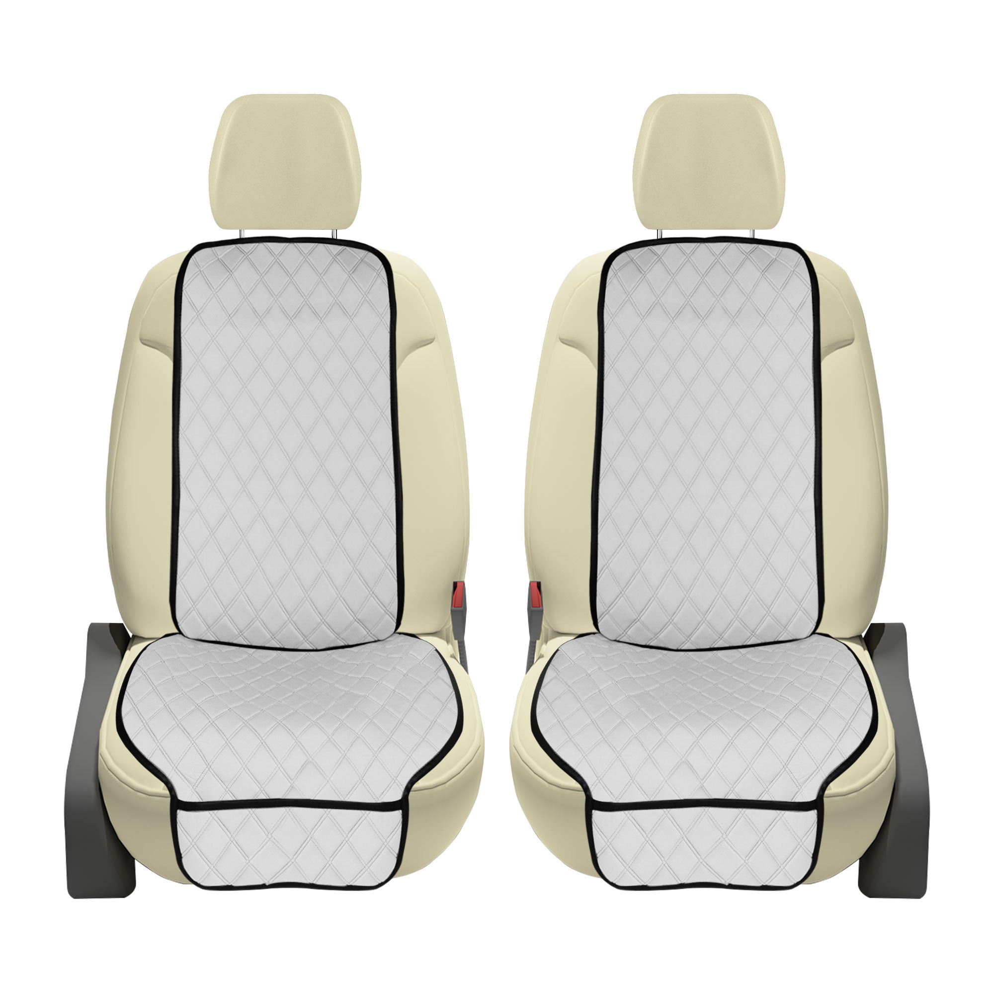 NeoSupreme Seat Protectors - Front Set - 2pc Solid White
