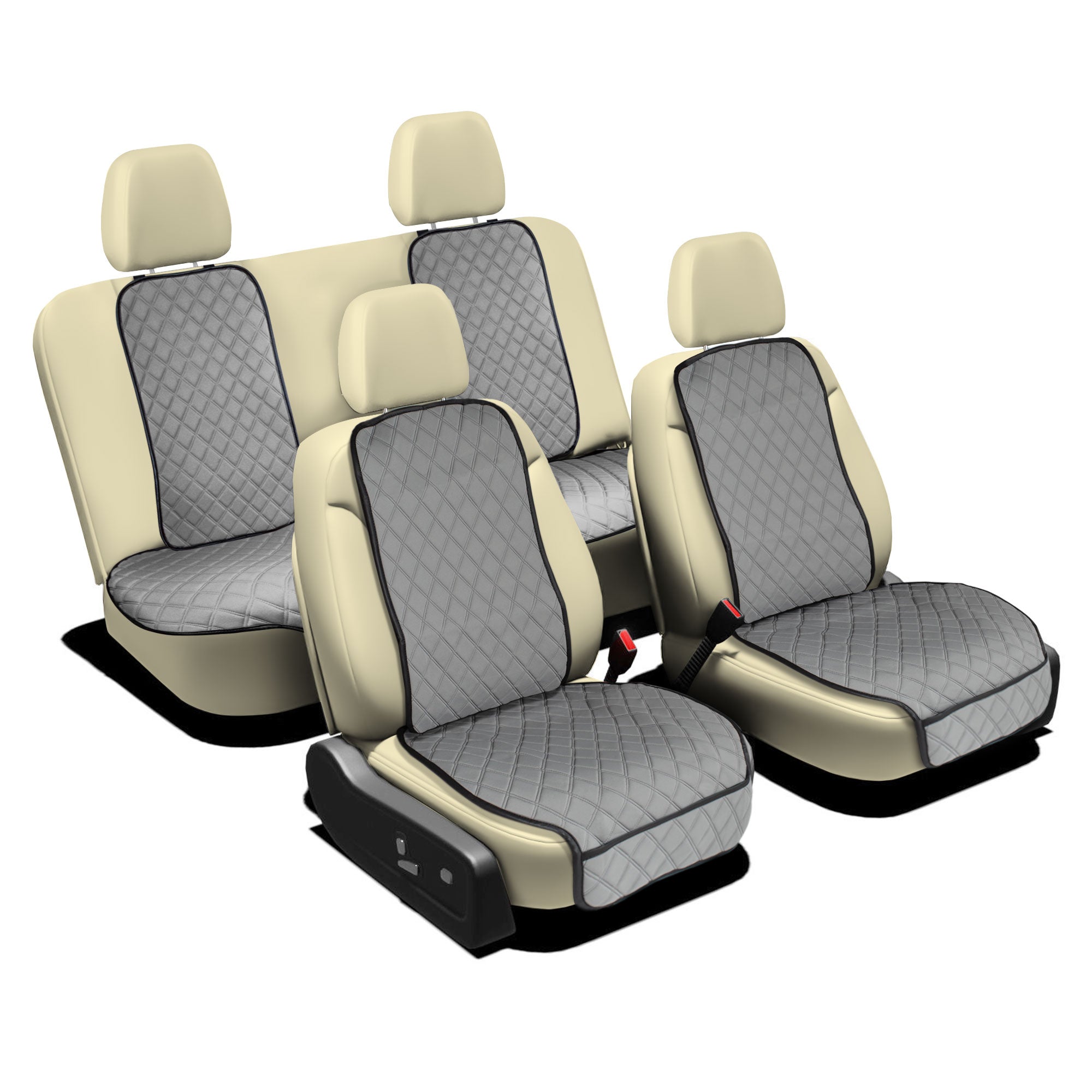 NeoSupreme Seat Protectors - Full Set - Solid Gray