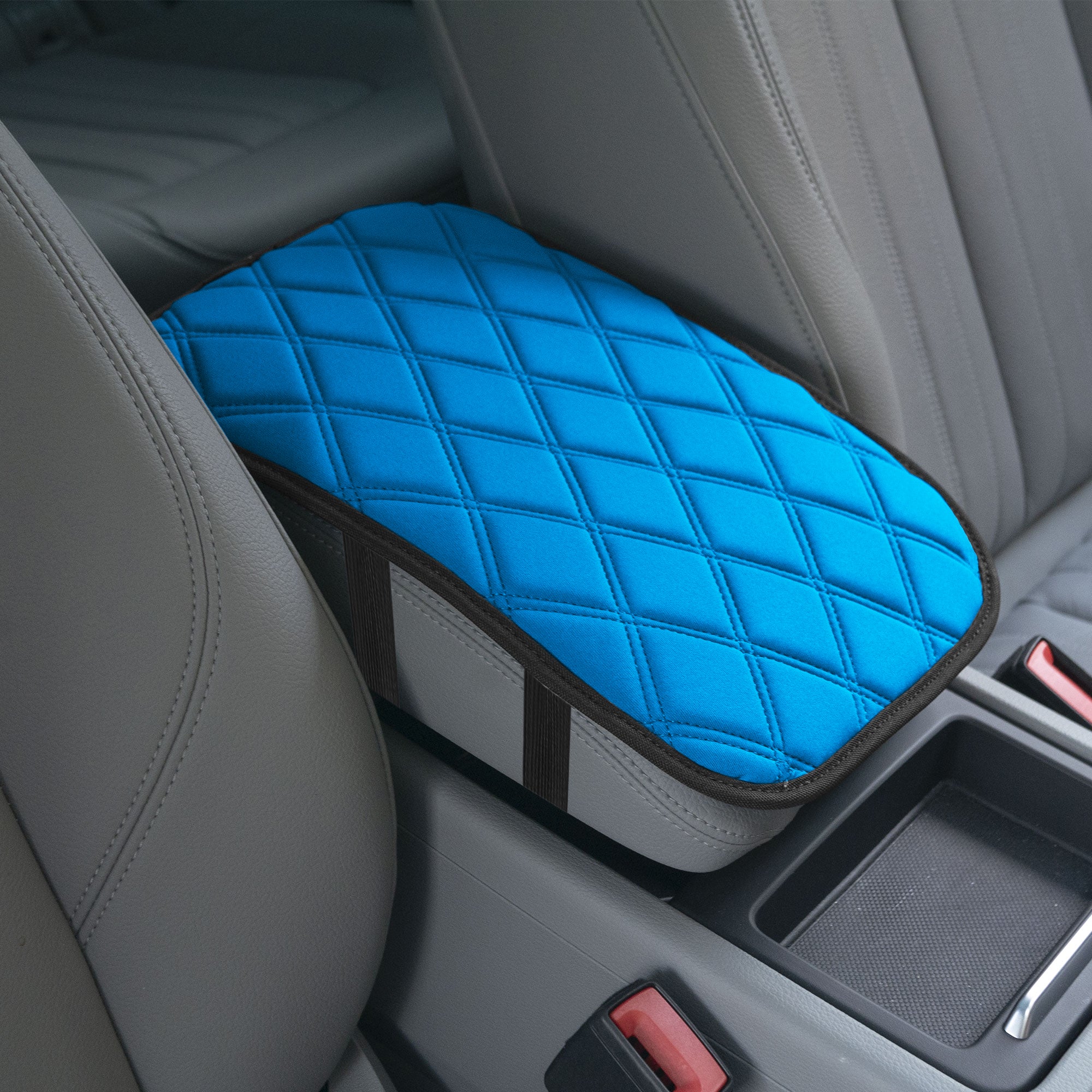 Neosupreme Center Console Pad with Diamond Pattern Aqua