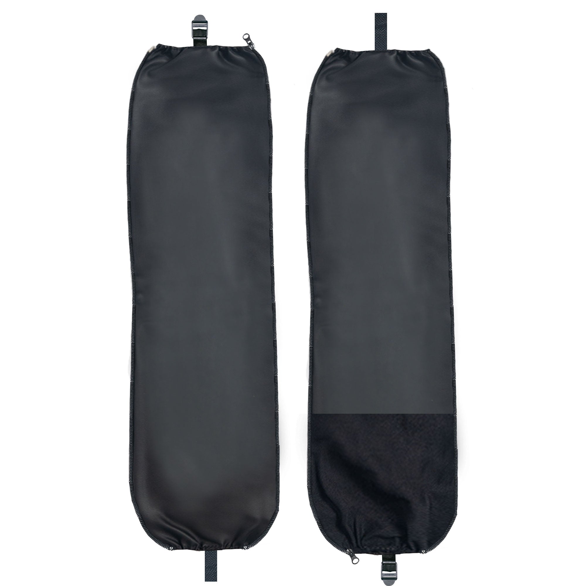 Faux Leather Extension Pieces for Split Bench Covers Black - PU Leather