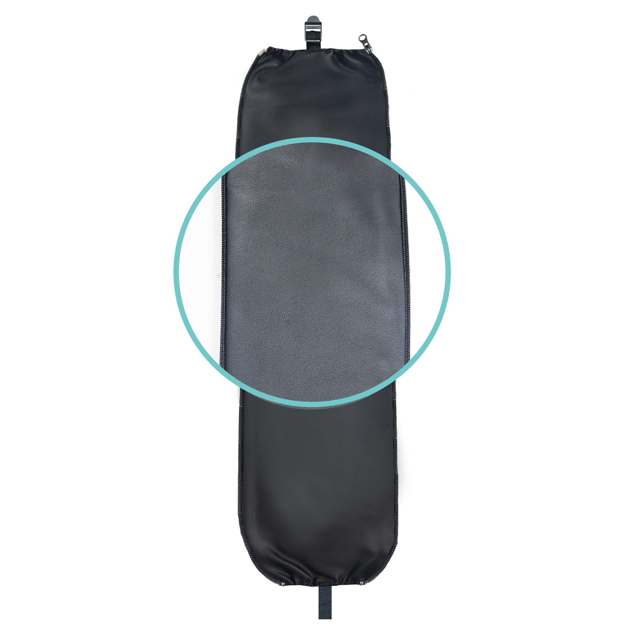 Faux Leather Extension Pieces for Split Bench Covers Black - PU Leather