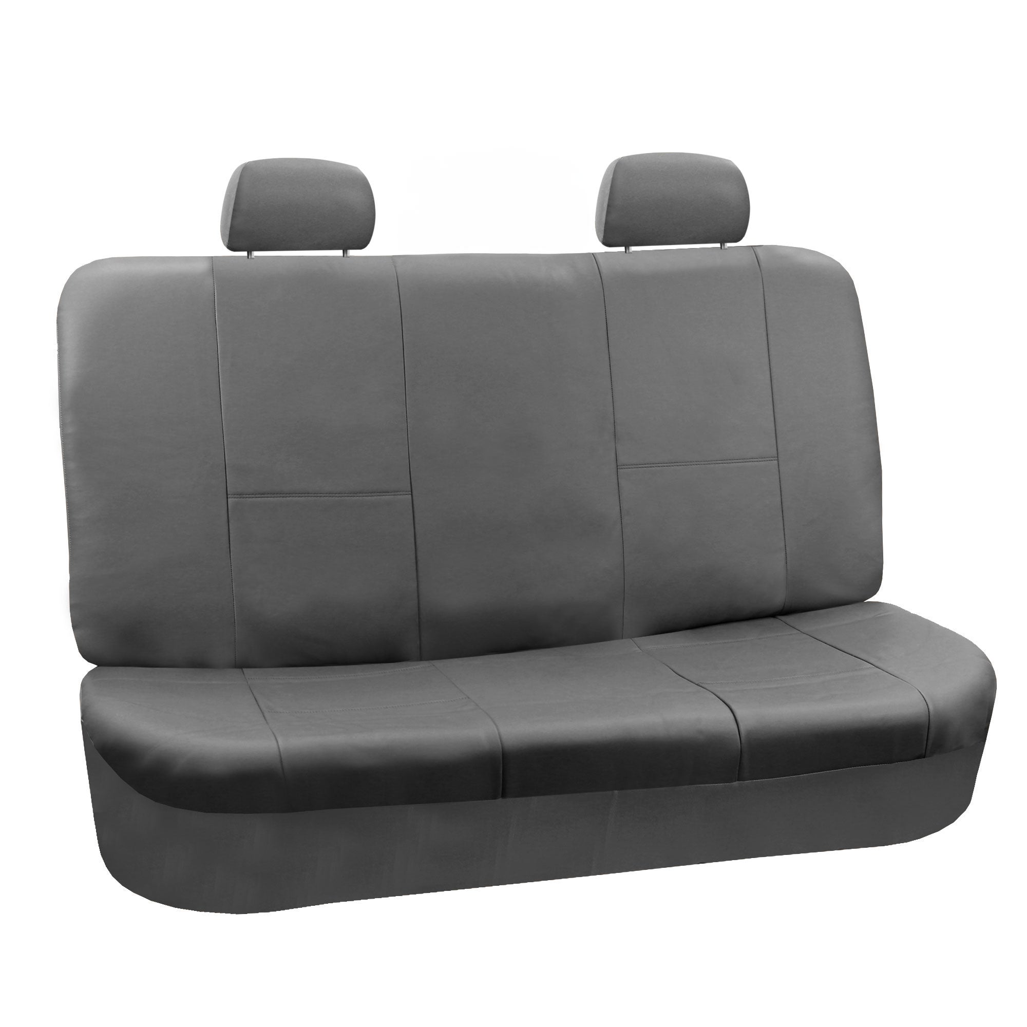 PU Leather Rear Seat Covers Gray
