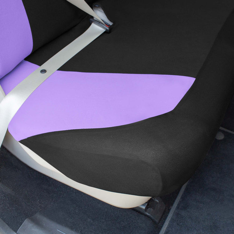 purple car seat and stroller set Fh Group Chevron Flat Cloth Car Seat Cover, Universal Purple Full Set Seat Covers with Air Freshener
